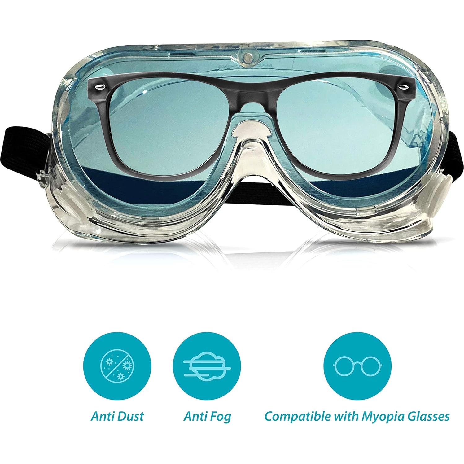 Gafas de Seguridad Banuo, Lentes Claros UV, Ajuste Cómodo