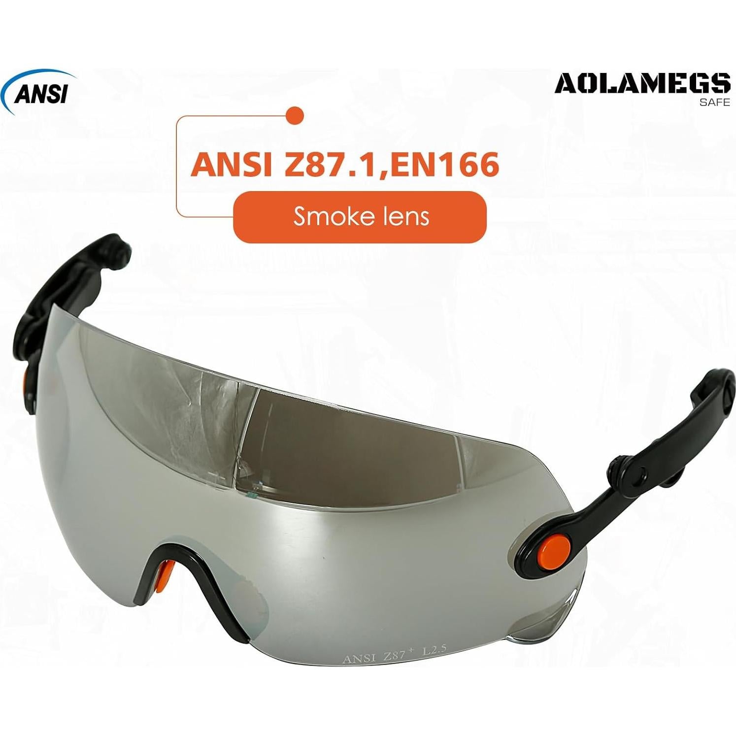 Gafas de Seguridad Aolamegs Safe ANSI Z87 con Lente Claro y Tinte