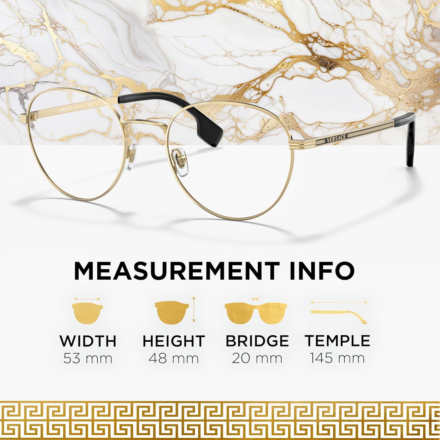 Gafas de Sol Versace VE1279 53mm Marco Metal Dorado