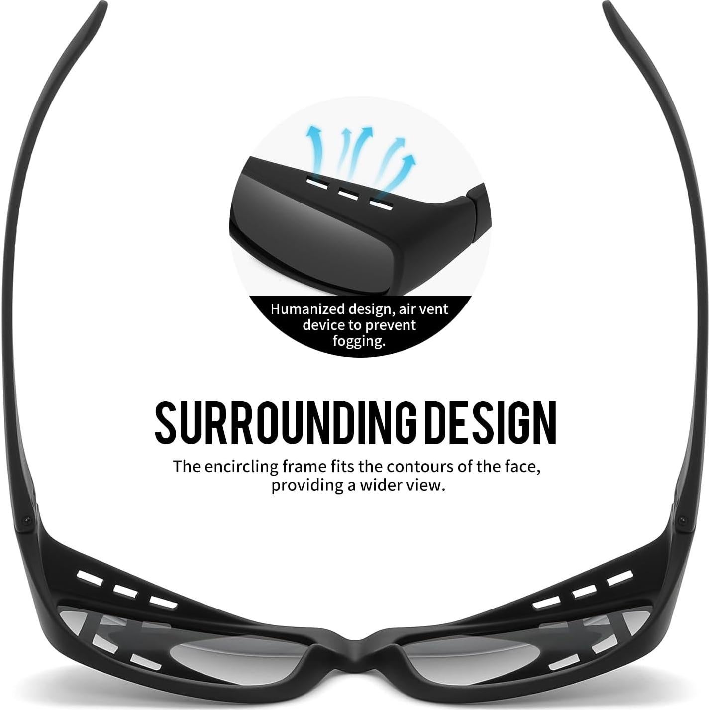 Gafas de sol polarizadas AoHeng de nylon unisex con marco TR90