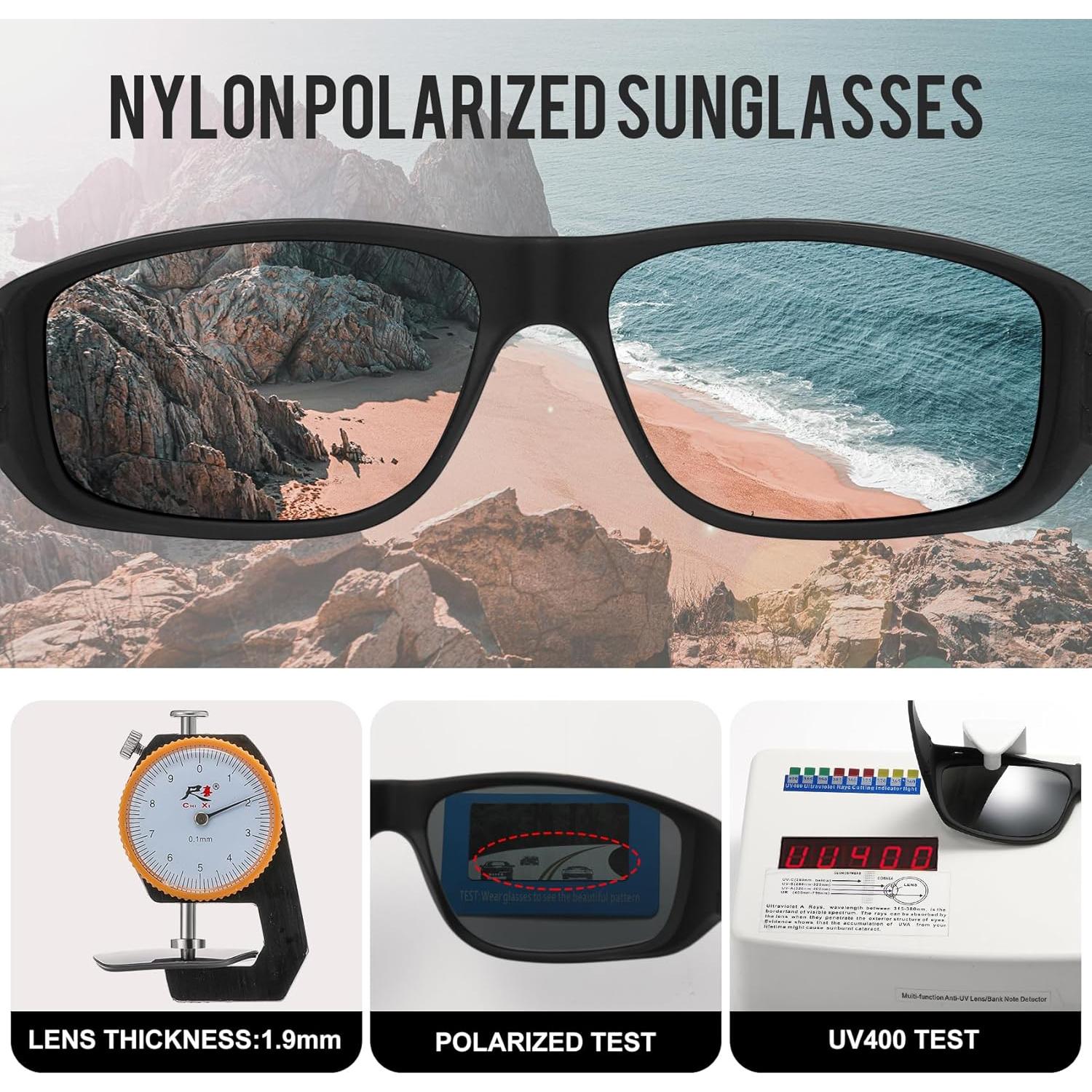 Gafas de sol polarizadas AoHeng de nylon unisex con marco TR90