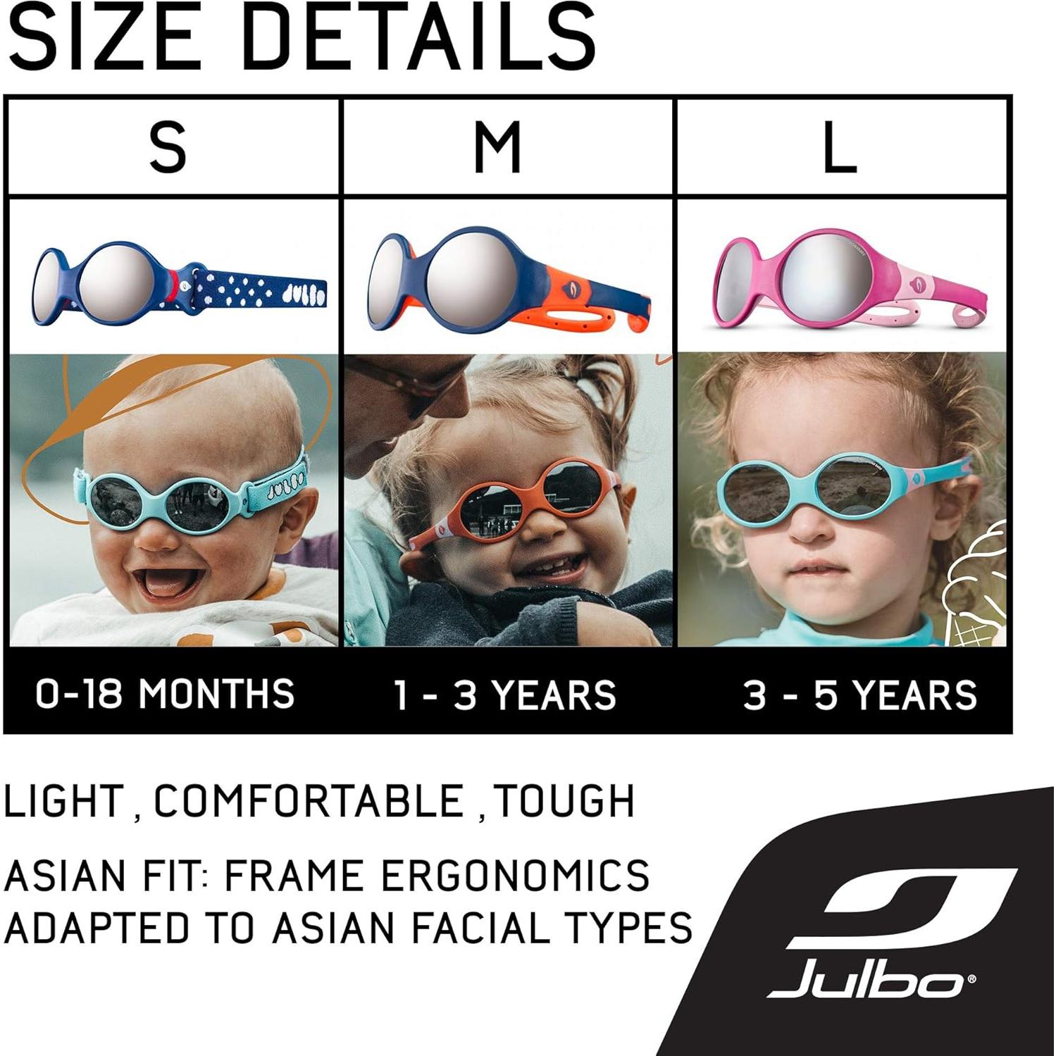 Gafas de sol Julbo Loop L para niños 3-5 años con lente Spectron 4