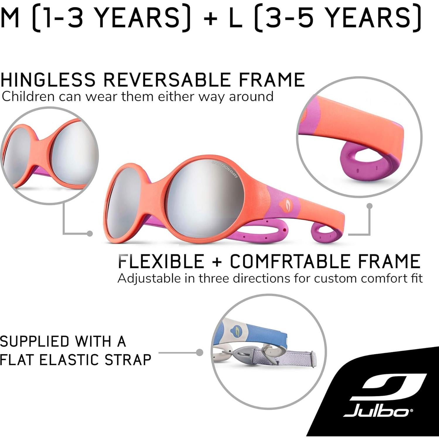 Gafas de sol Julbo Loop L para niños 3-5 años con lente Spectron 4