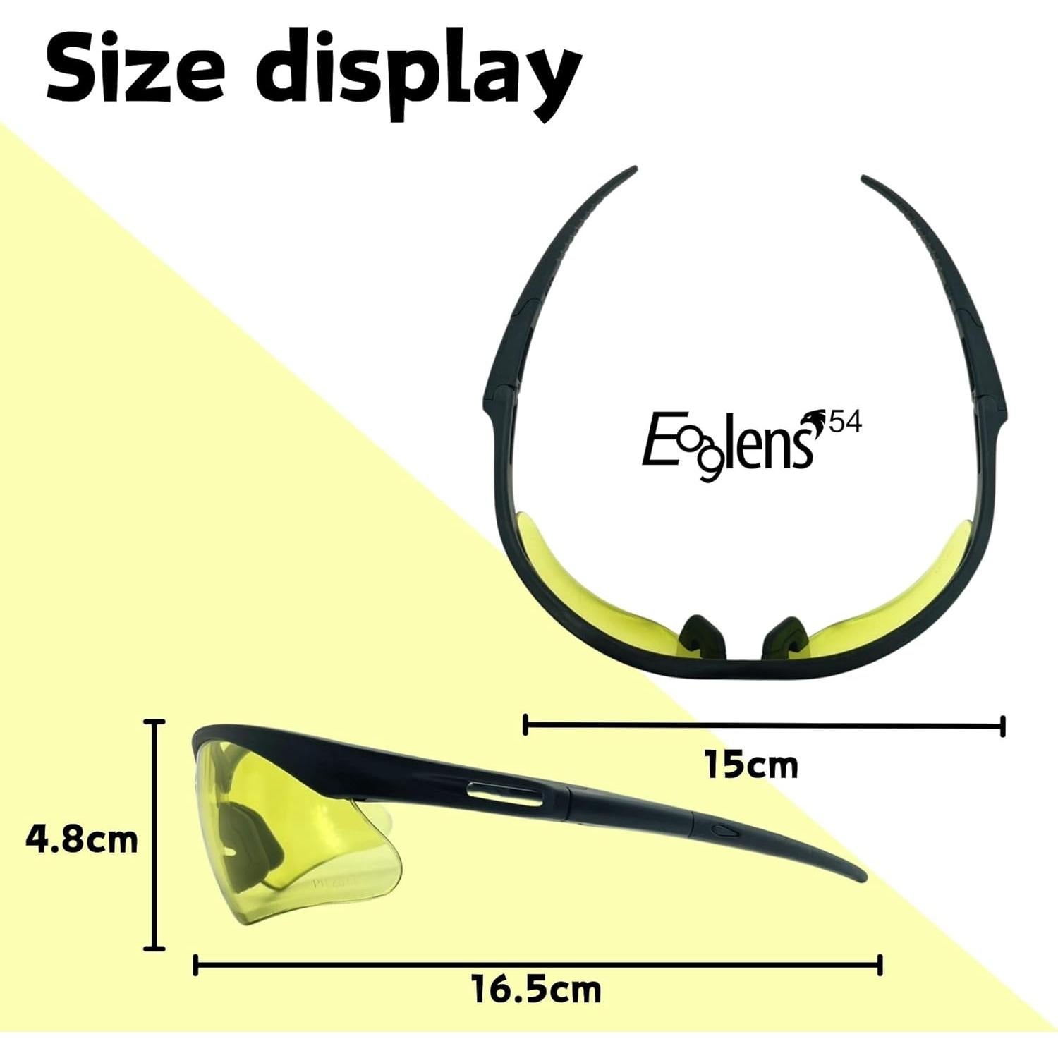 Gafas de Seguridad Eaglens.54 Anti Niebla UV ANSI Z87.1