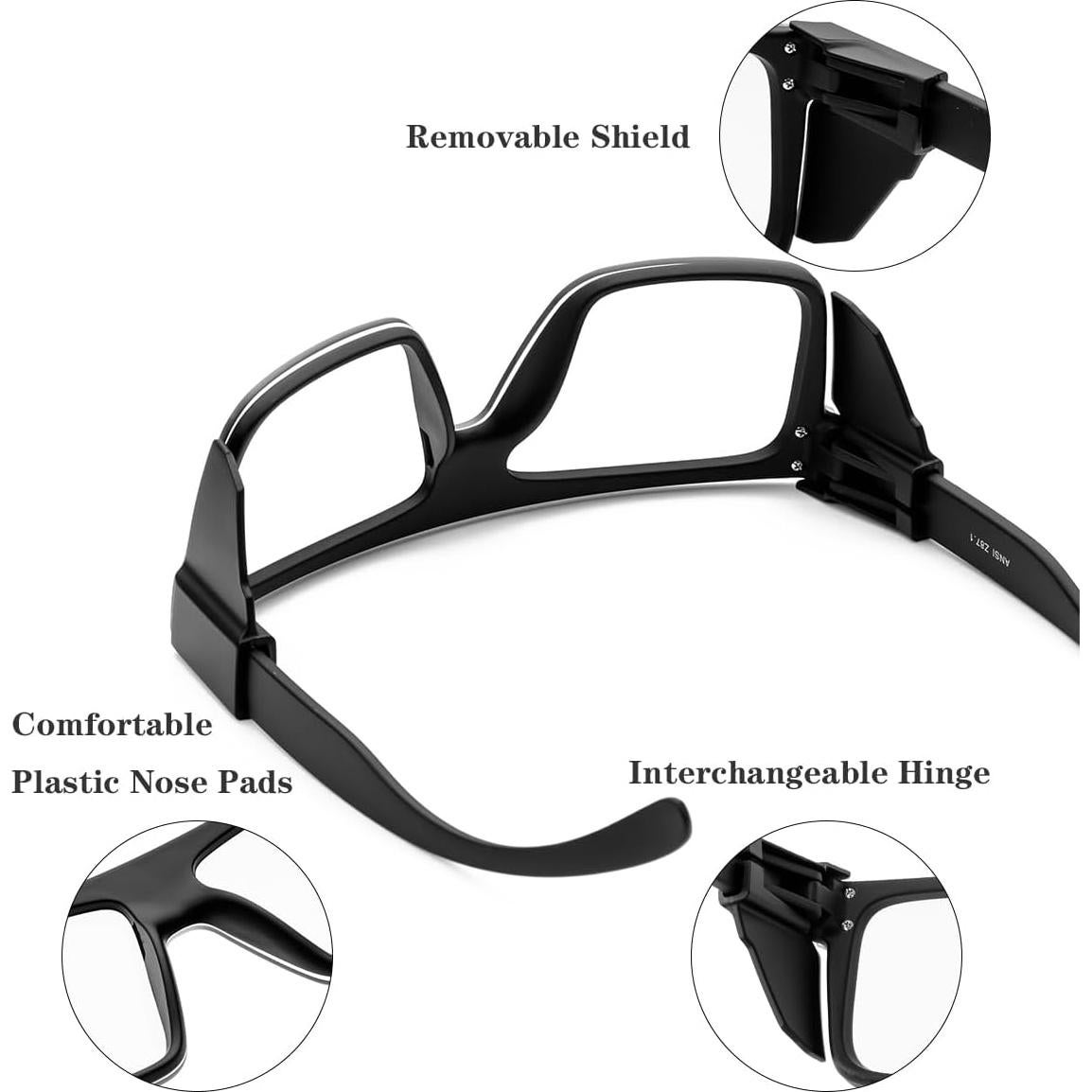 Gafas de Seguridad Fotoquímicas UV400 Negro Mate ANSI Z87