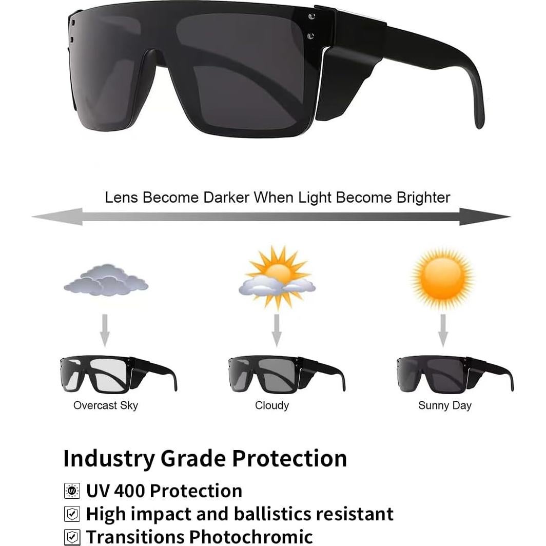 Gafas de Seguridad Fotoquímicas UV400 Negro Mate ANSI Z87