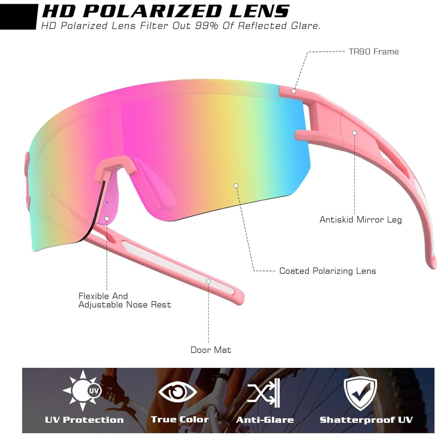 Gafas de sol deportivas BOLLFO polarizadas UV400 unisex