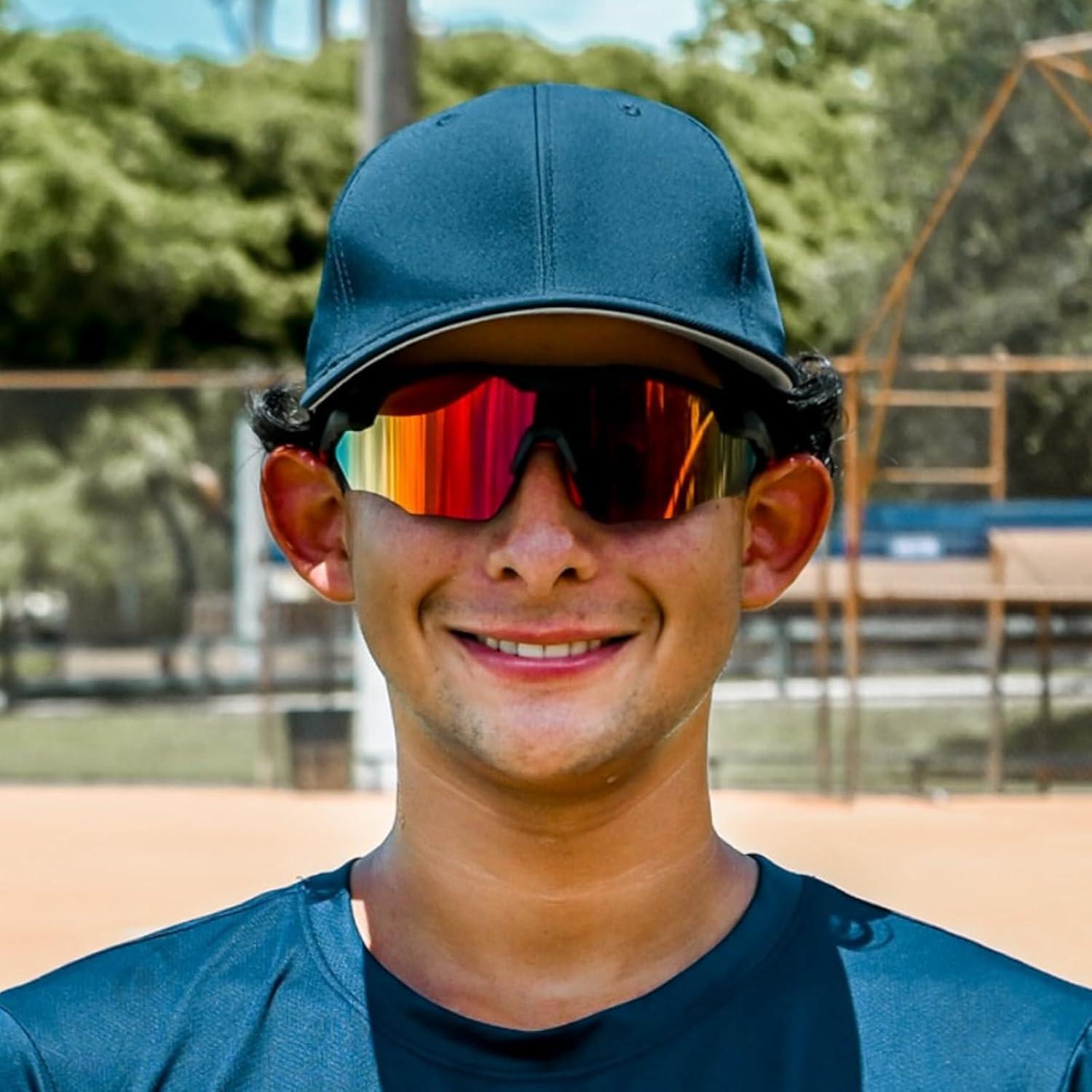 Gafas de sol deportivas ER00 para hombres, tamaño grande, UV400