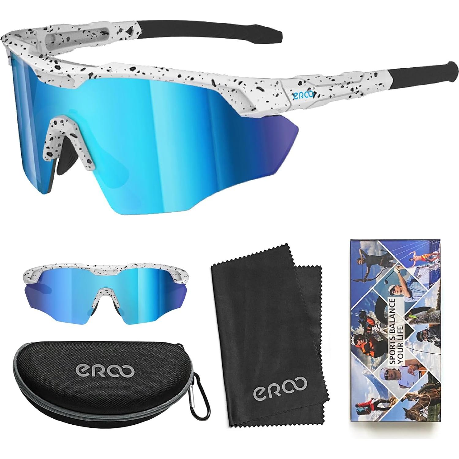 Gafas de sol deportivas ER00 para hombres, tamaño grande, UV400