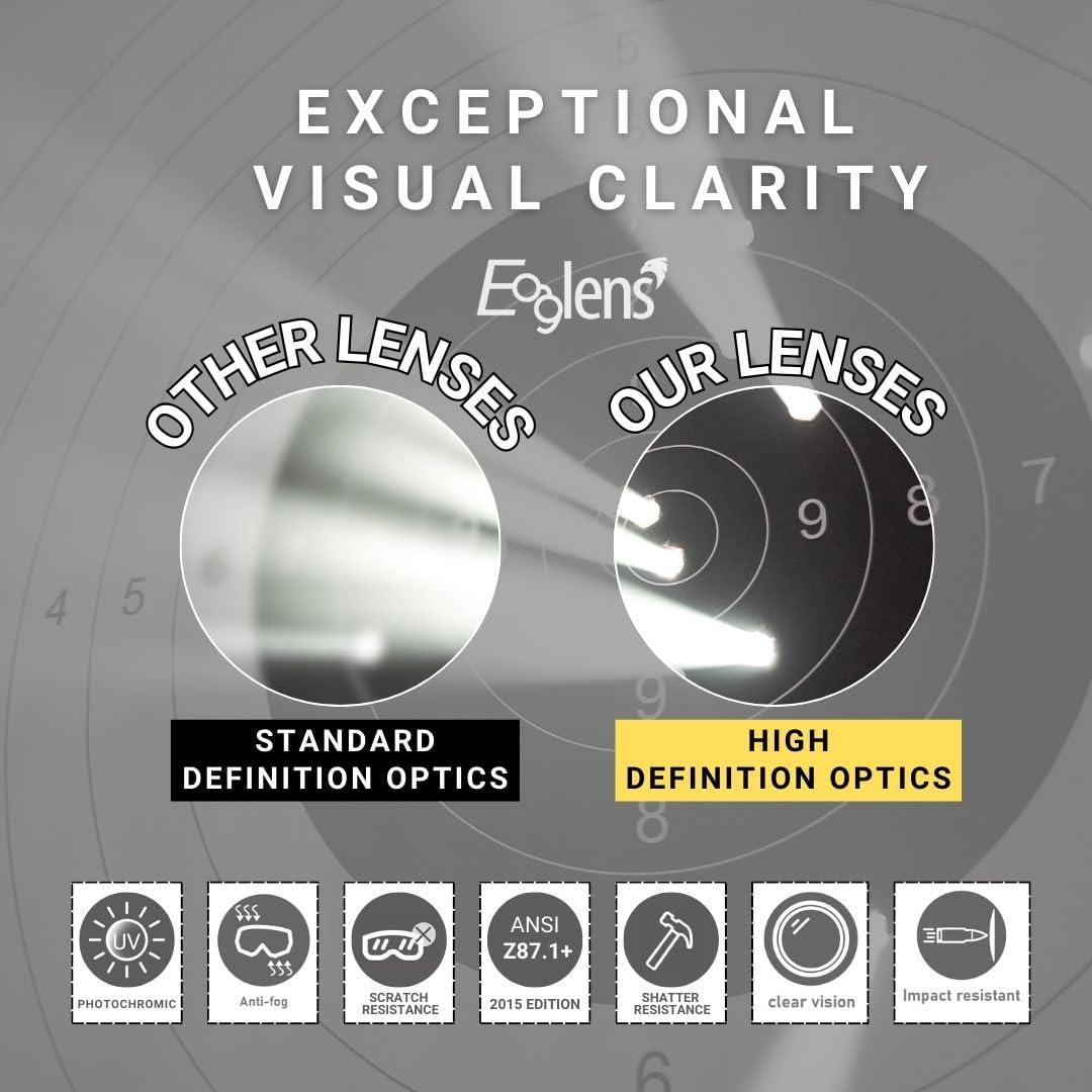 Gafas de Seguridad Eaglens Anti Niebla ANSI Z87.1 para Tiro