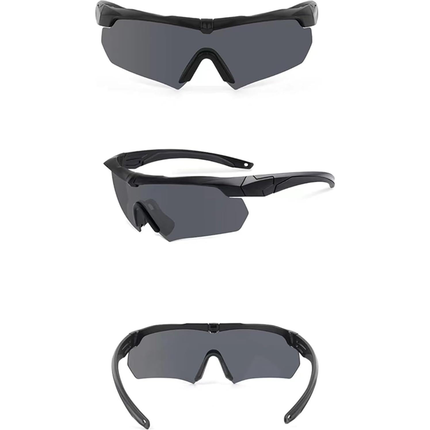 Gafas Tácticas Antivaho CAJOAUIS con 3 Lentes Intercambiables