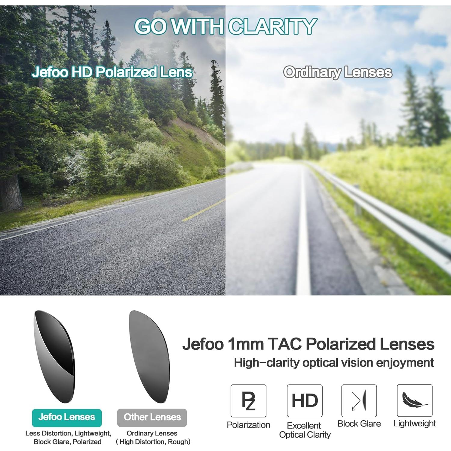 Gafas de sol deportivas Jefoo polarizadas UV400 unisex