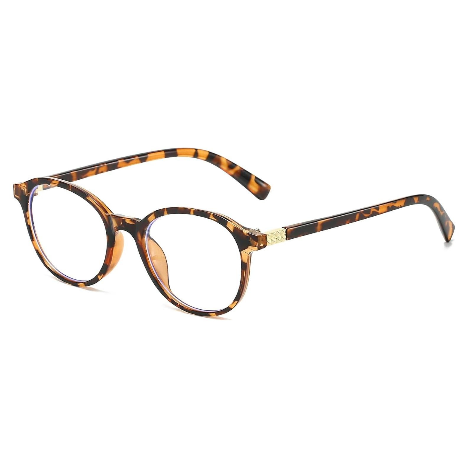 Gafas Redondas EYLRIM con Protección Luz Azul 52mm Tortuga