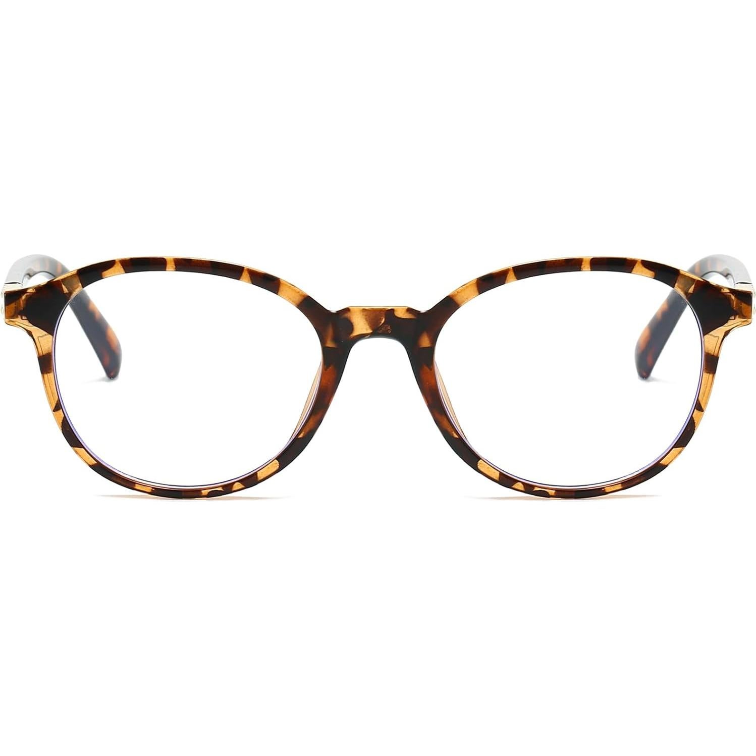 Gafas Redondas EYLRIM con Protección Luz Azul 52mm Tortuga