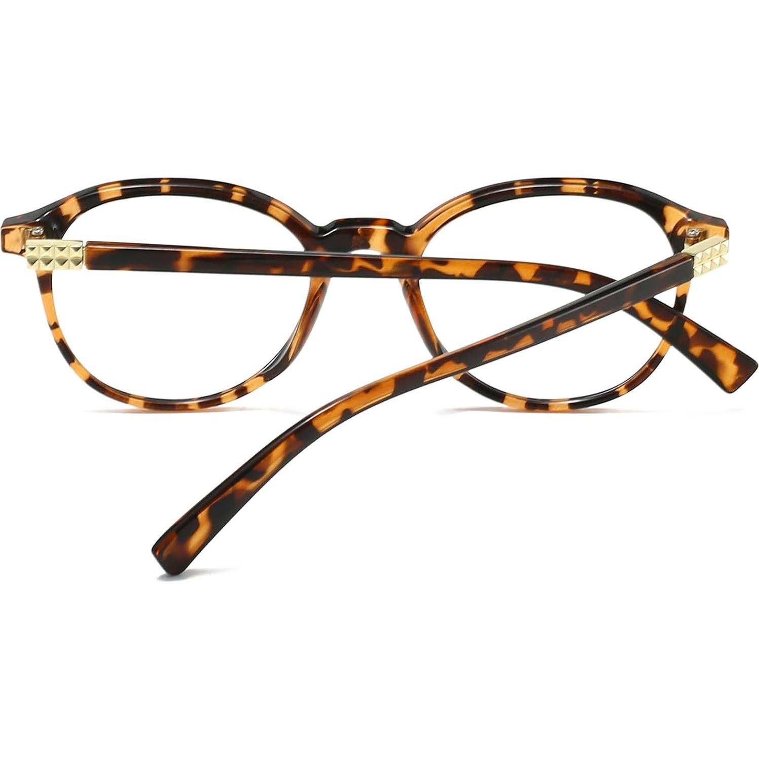 Gafas Redondas EYLRIM con Protección Luz Azul 52mm Tortuga