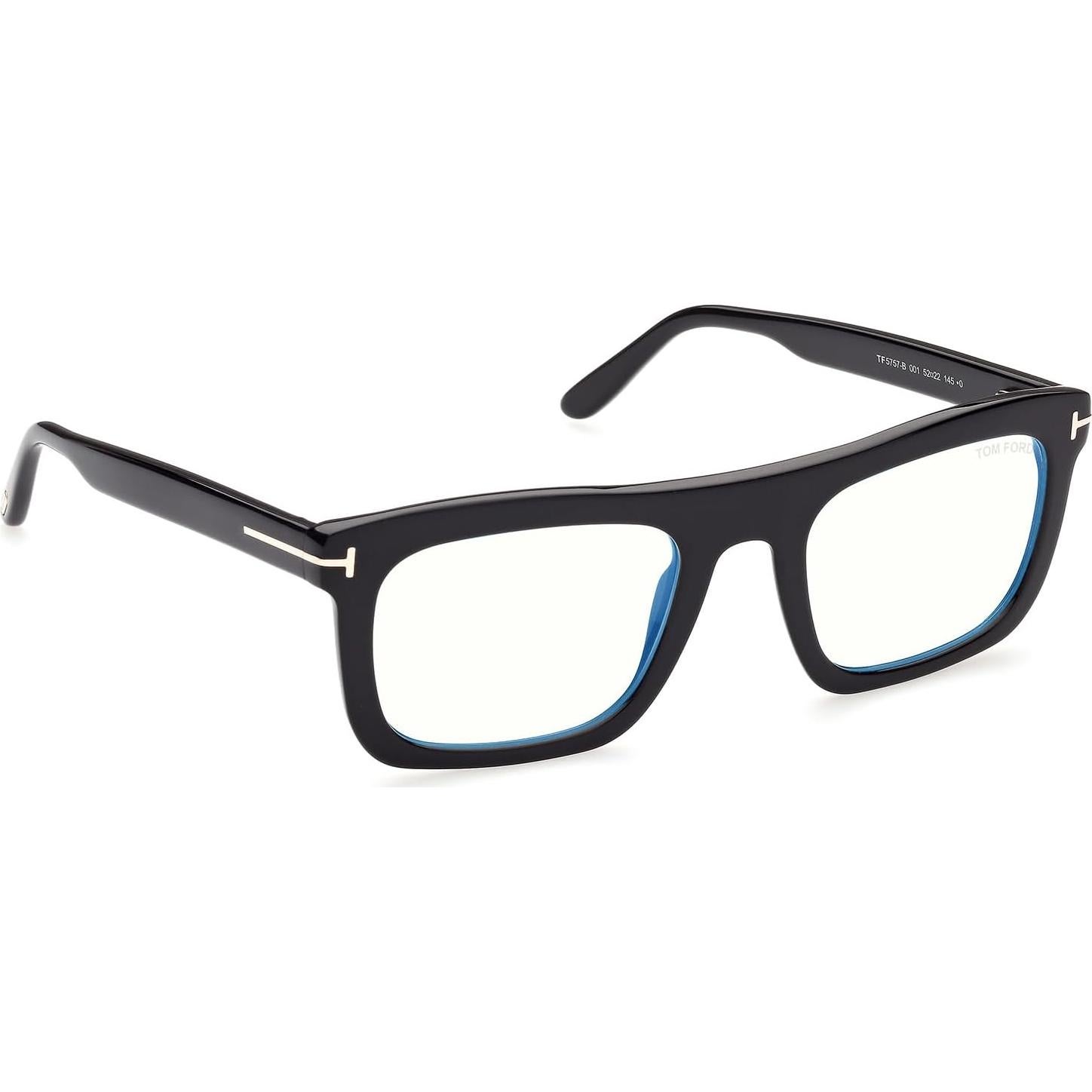 Gafas Tom Ford FT 5757-B Cuadradas Bloqueo Luz Azul 52mm