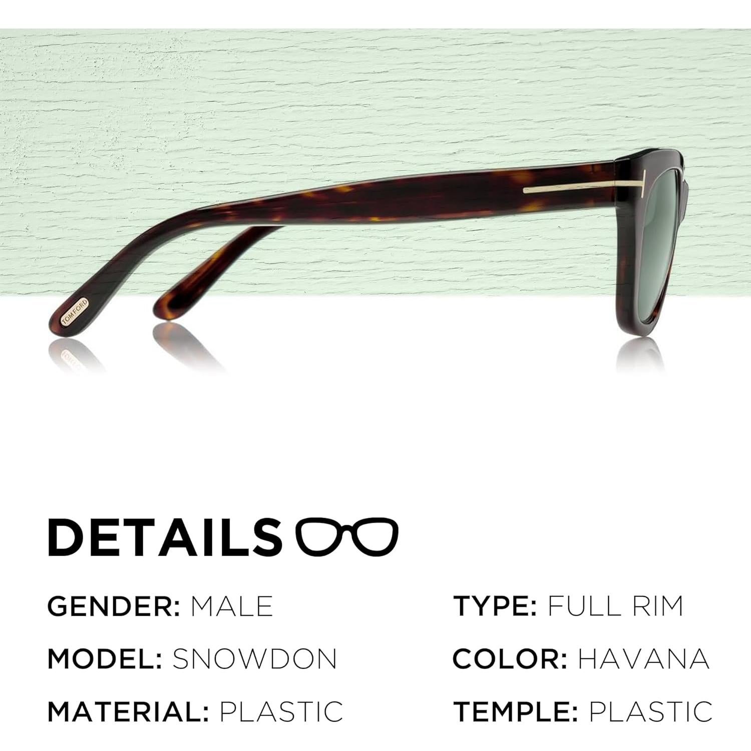 Gafas de sol Tom Ford FT0237 SNOWDON Habana oscura 52mm