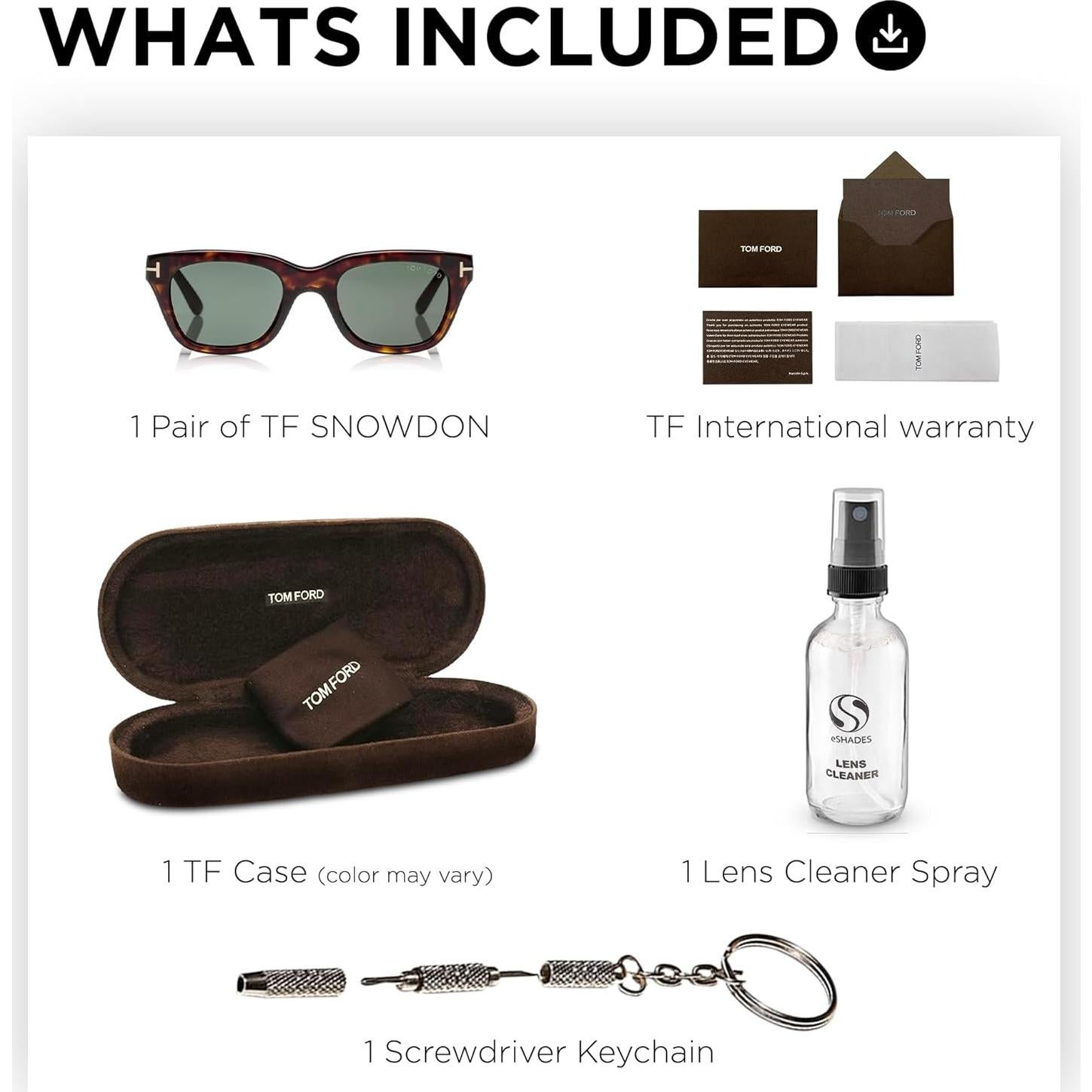 Gafas de sol Tom Ford FT0237 SNOWDON Habana oscura 52mm