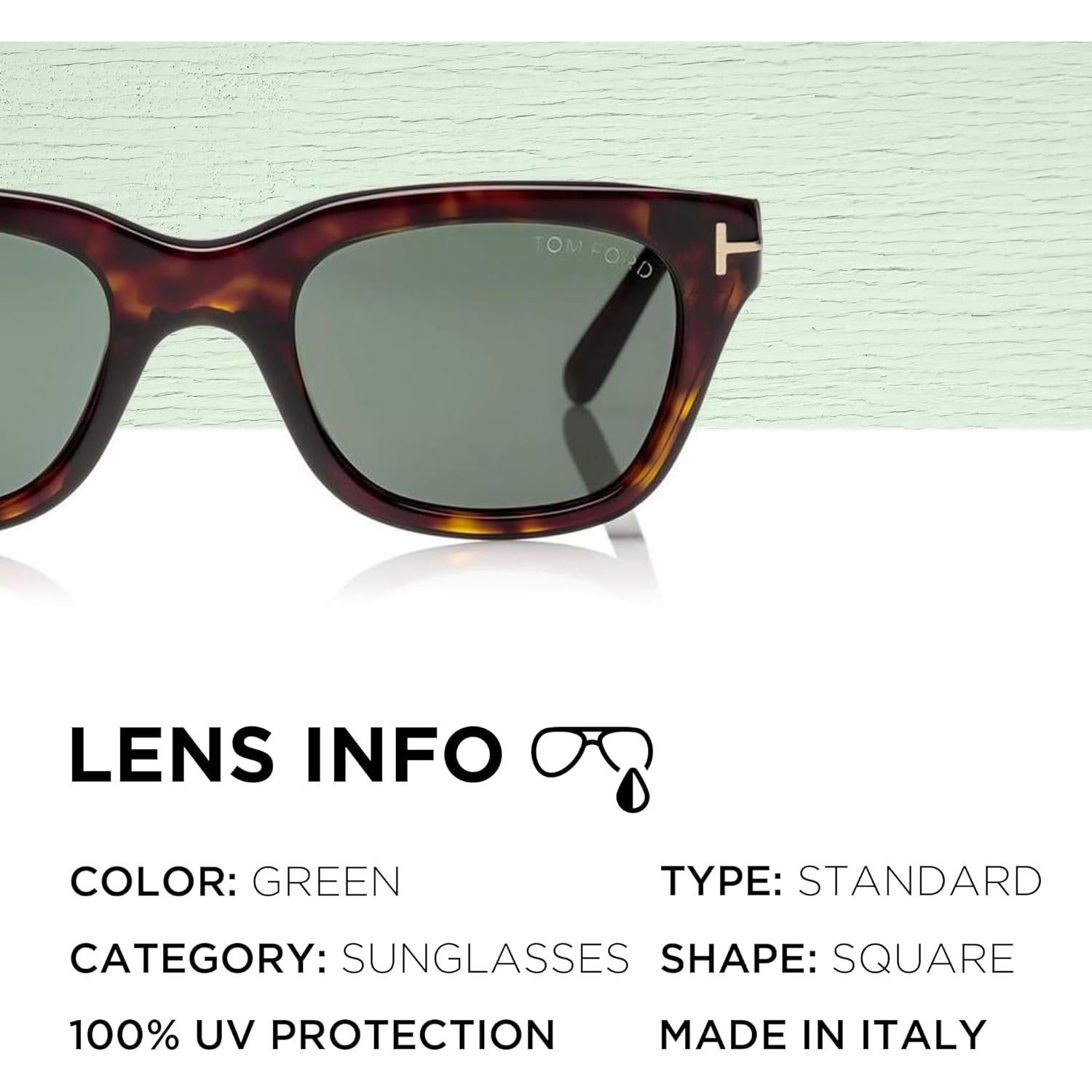 Gafas de sol Tom Ford FT0237 SNOWDON Habana oscura 52mm