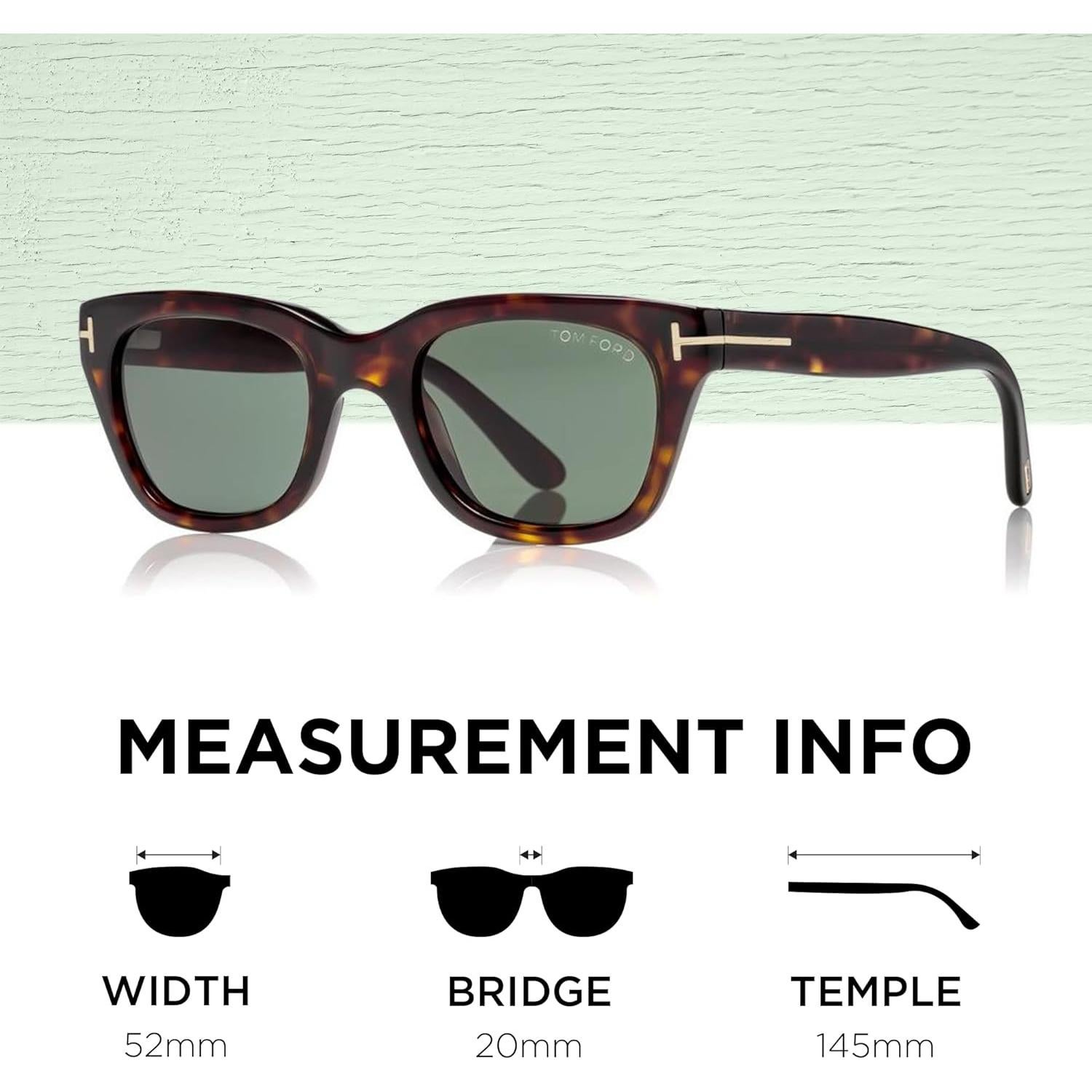 Gafas de sol Tom Ford FT0237 SNOWDON Habana oscura 52mm