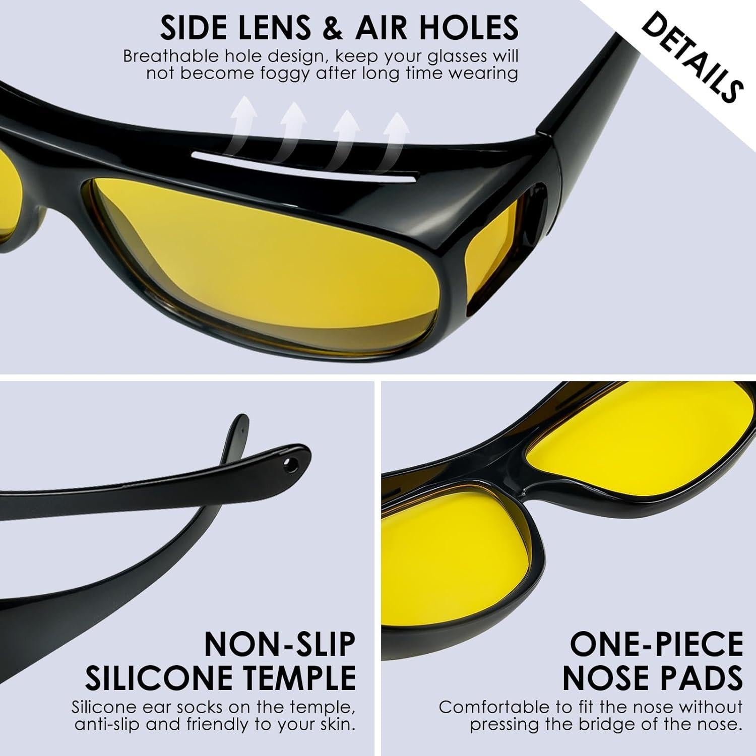 Gafas de Conducción Nocturna Polarizadas Antirreflejo HD