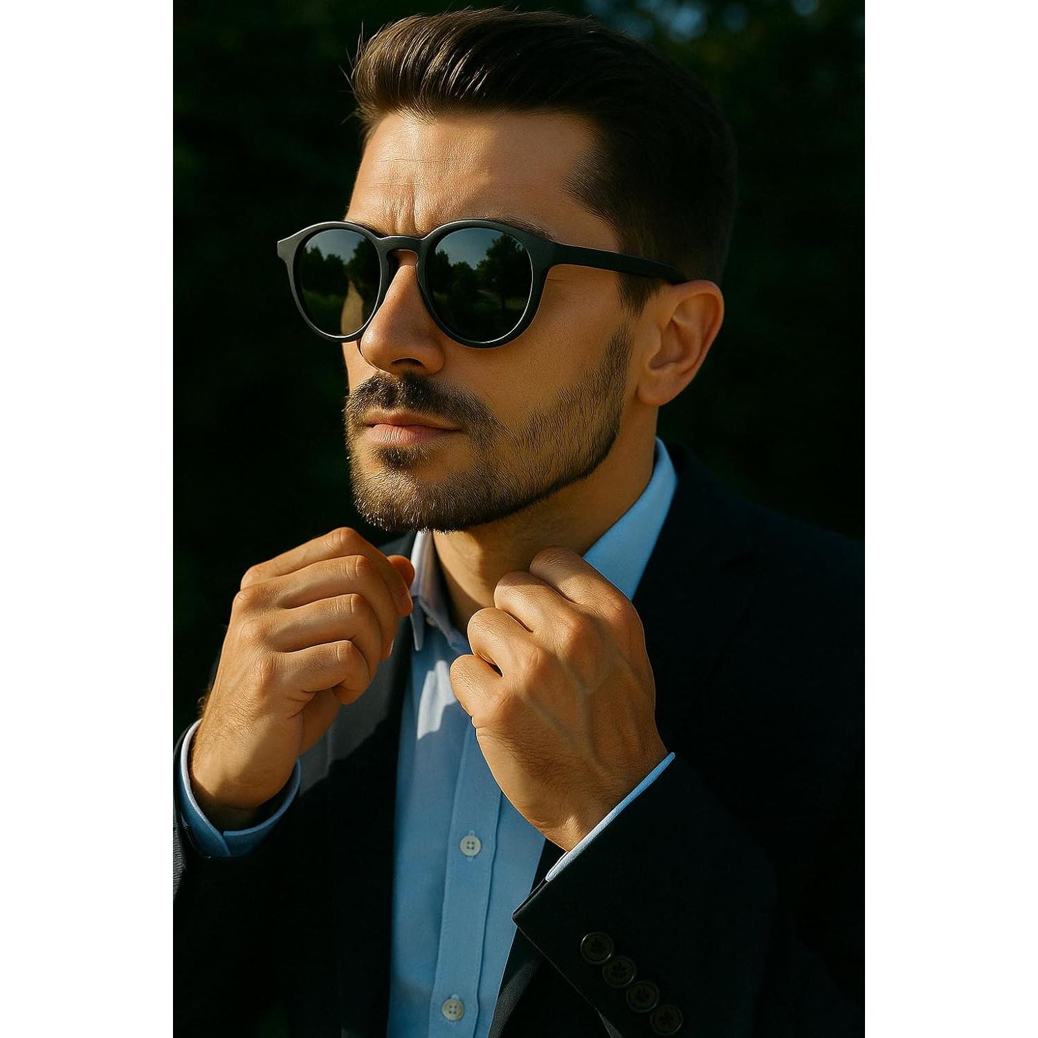 Gafas de Sol Magnéticas Clip On Polarizadas 5 Lentes Unisex