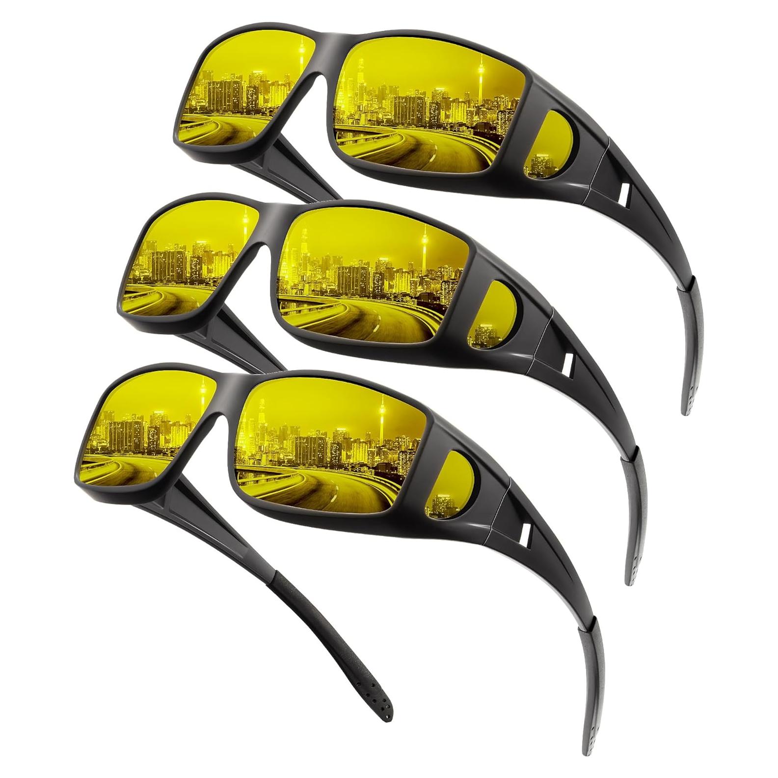 Gafas de Visión Nocturna KALIYADI HD para Usar Sobre Gafas