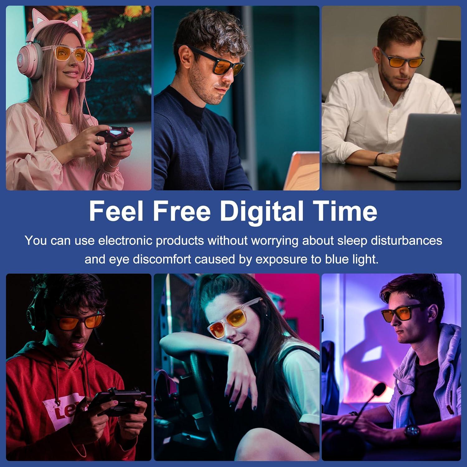 Gafas bloqueadoras de luz azul ViewJoy 99.9% para dormir