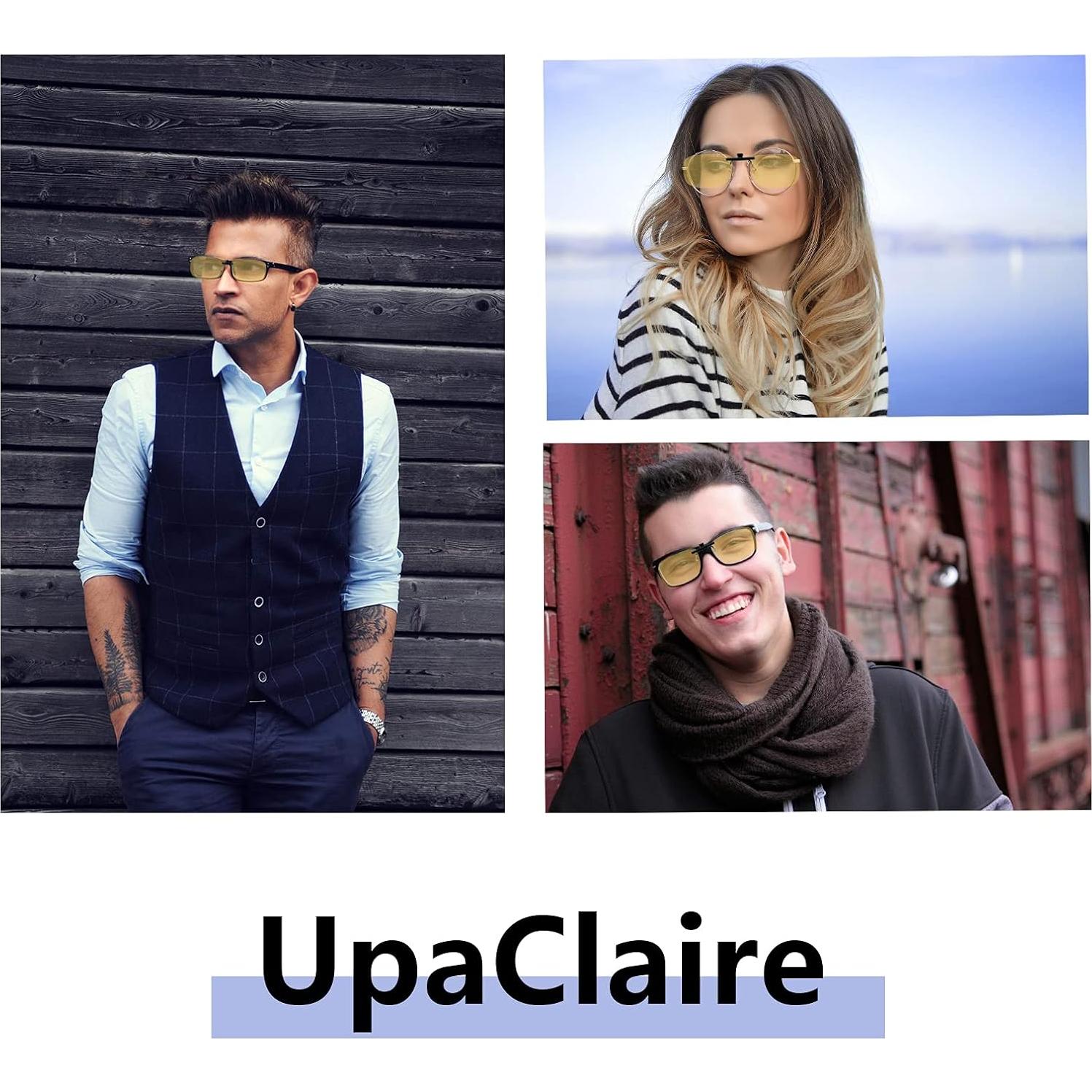 Gafas de Conducción Nocturna UpaClaire Clip-On Polarizadas