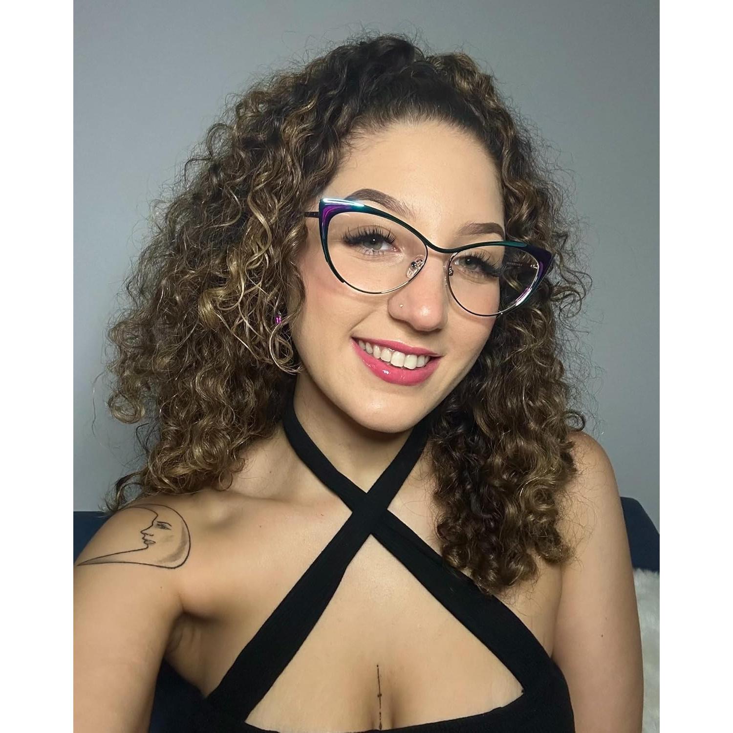 Gafas de luz azul VOOGLAM Annabelle Cateye para mujer