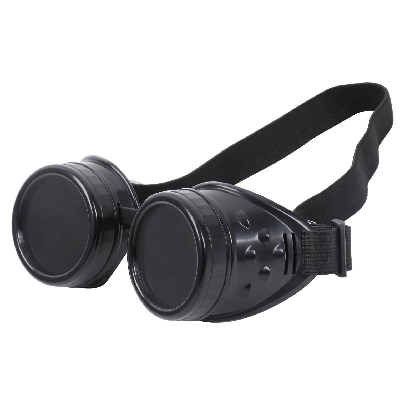 Gafas de Cosplay Steampunk Vintage Ajustables Negras