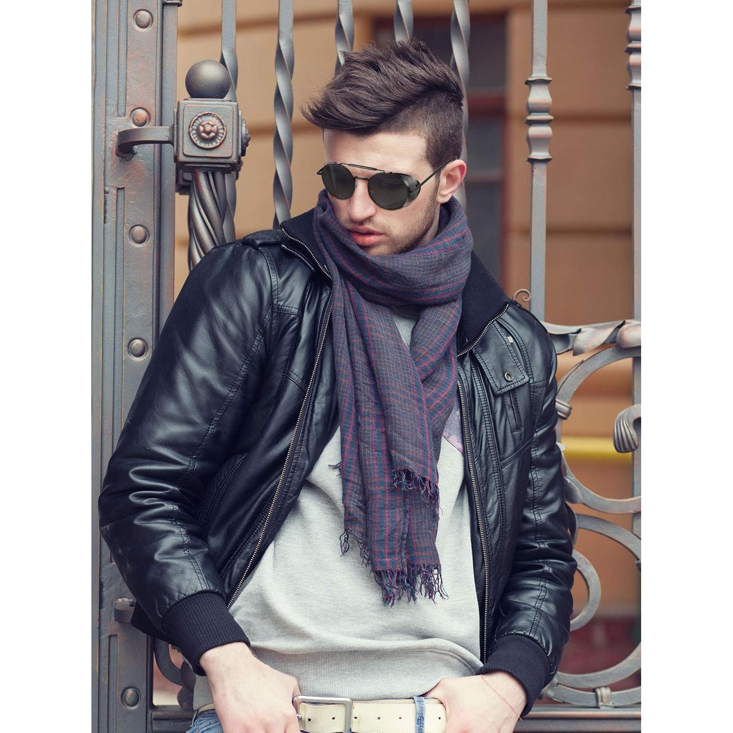 4 Pares de Gafas de Sol Steampunk Retro Unisex Vintage