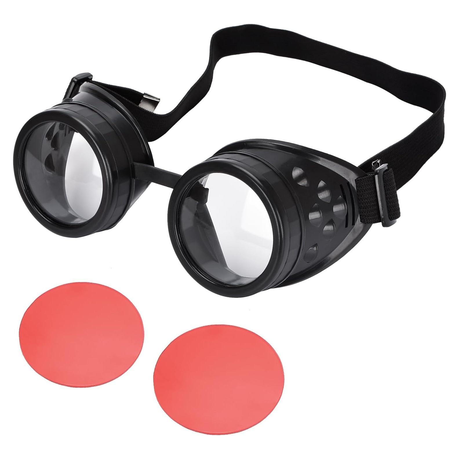 Gafas Steampunk SANGLE SOPFFY Vintage Ajustables con Lentes Intercambiables