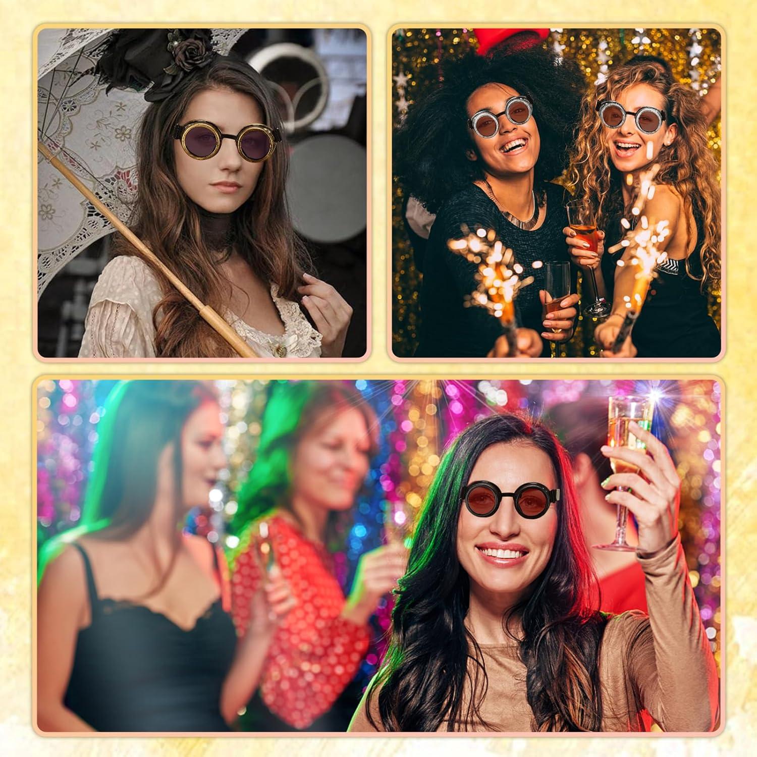 Gafas Steampunk SANGLE SOPFFY Vintage Ajustables con Lentes Intercambiables