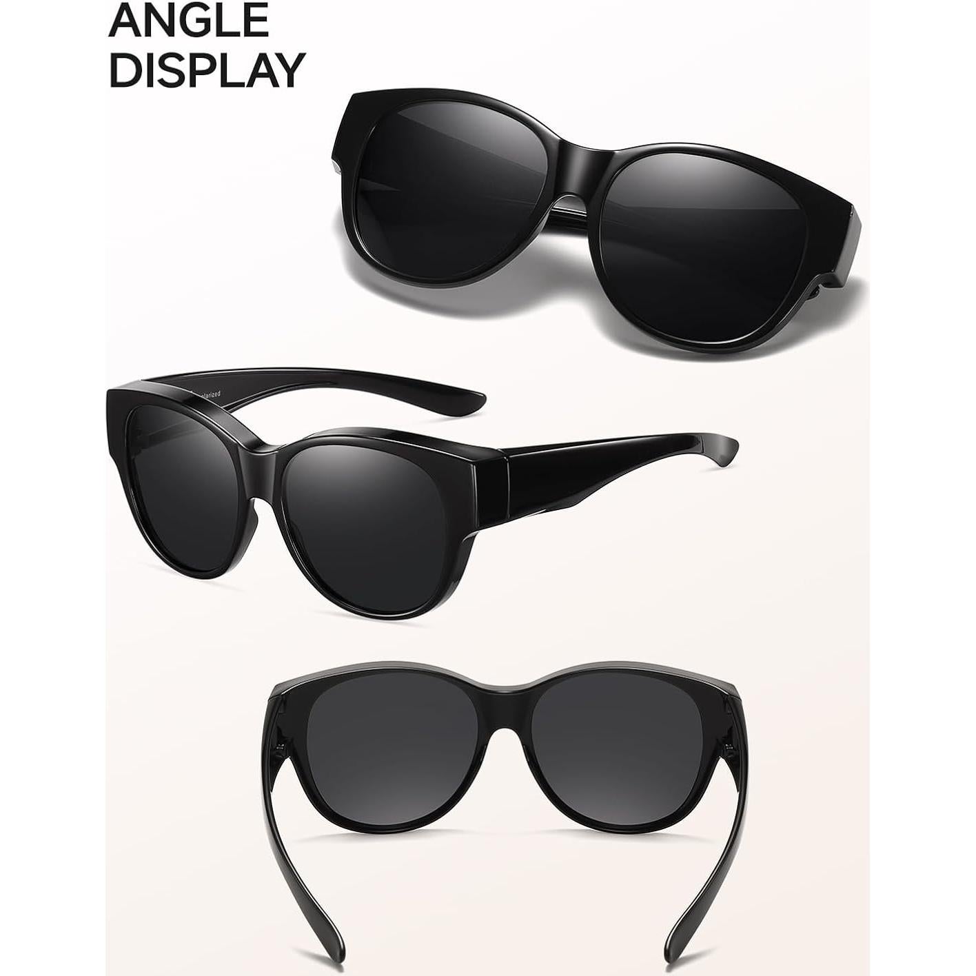 Gafas de sol Wzerry para usar sobre gafas UV400 polarizadas