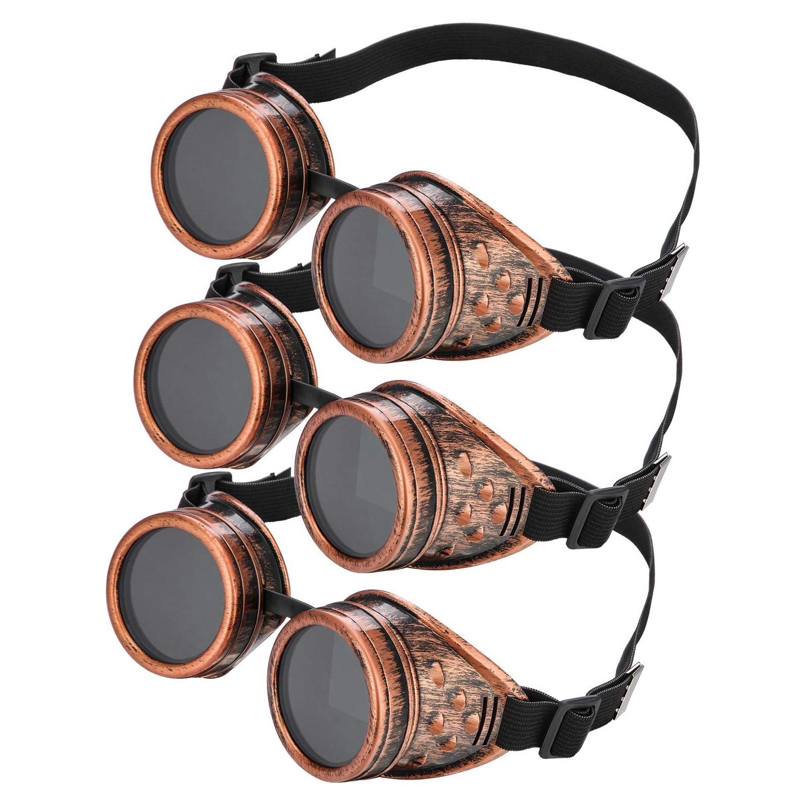 Gafas Cibernéticas Steampunk Frienda - 3 Piezas Vintage