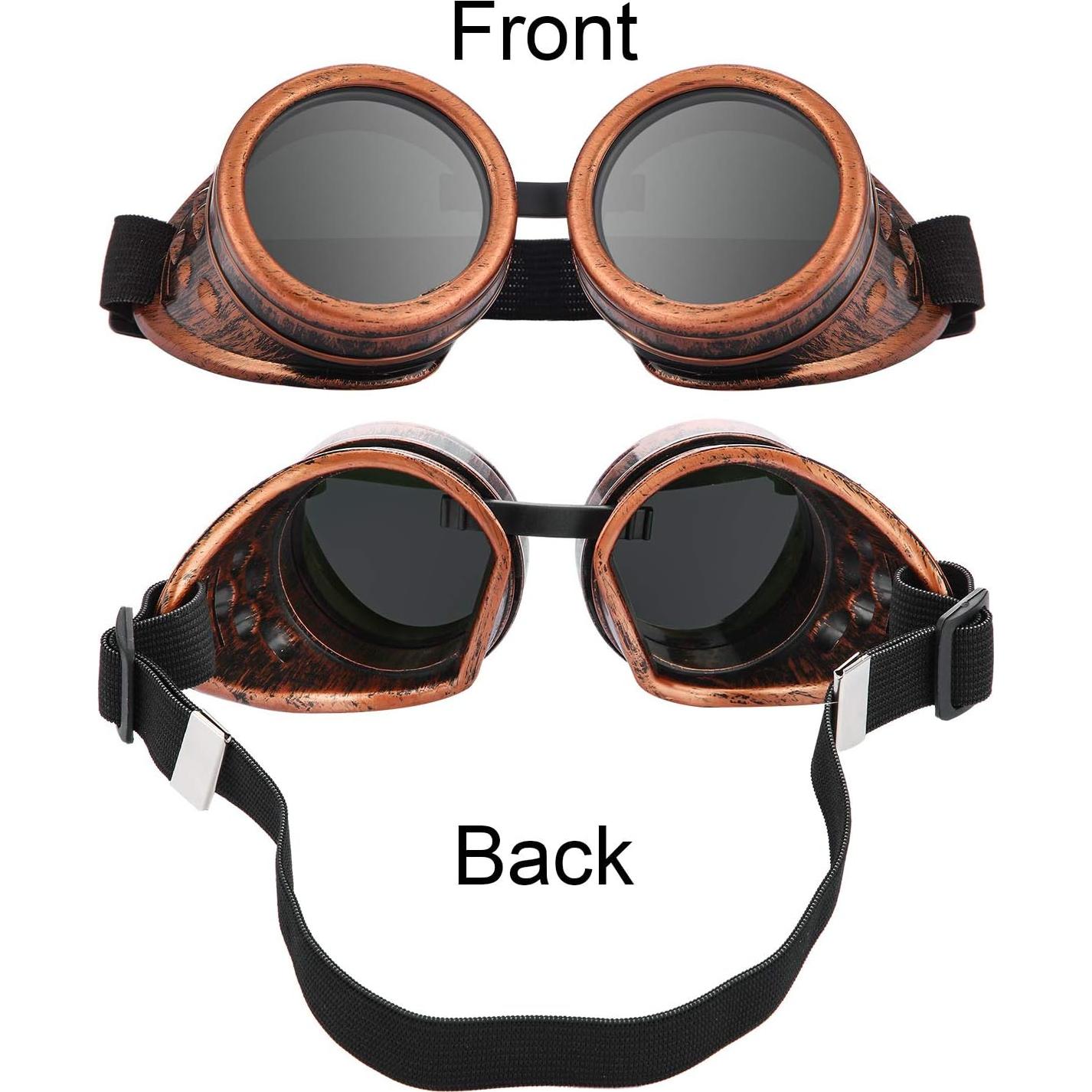 Gafas Cibernéticas Steampunk Frienda - 3 Piezas Vintage