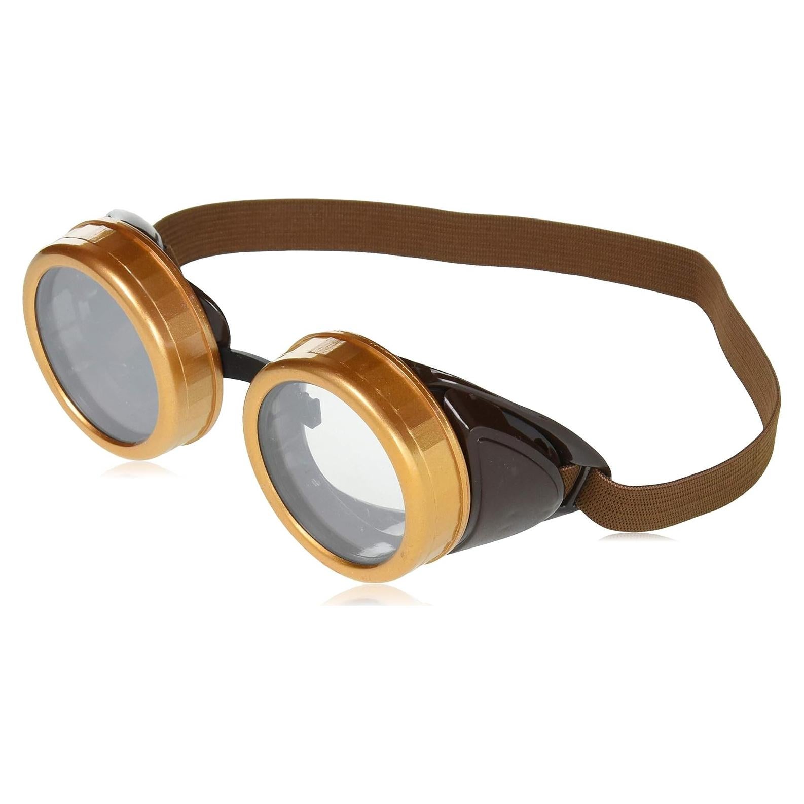 Gafas Steampunk Rubies para Adultos - Marrón, Ajuste Universal