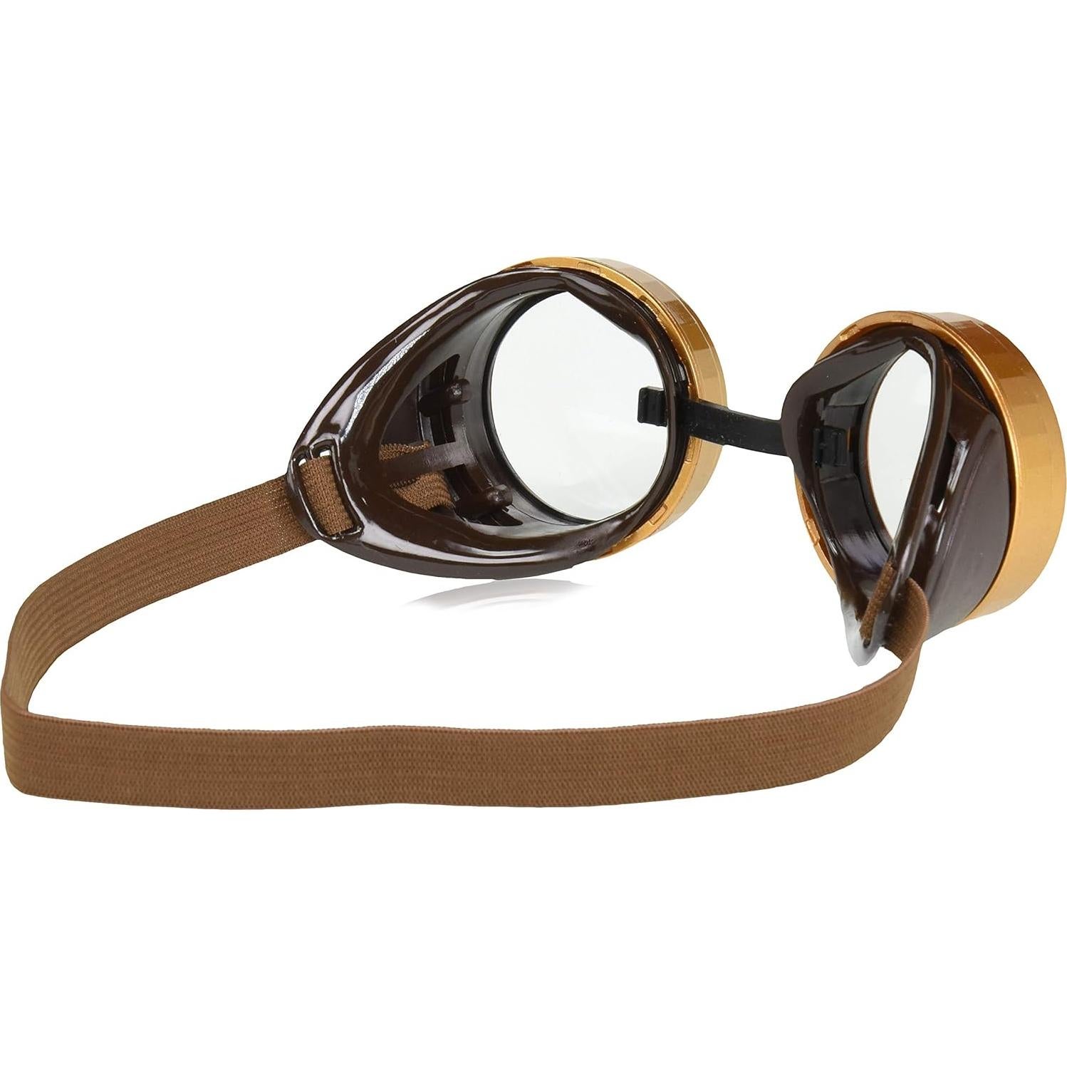 Gafas Steampunk Rubies para Adultos - Marrón, Ajuste Universal