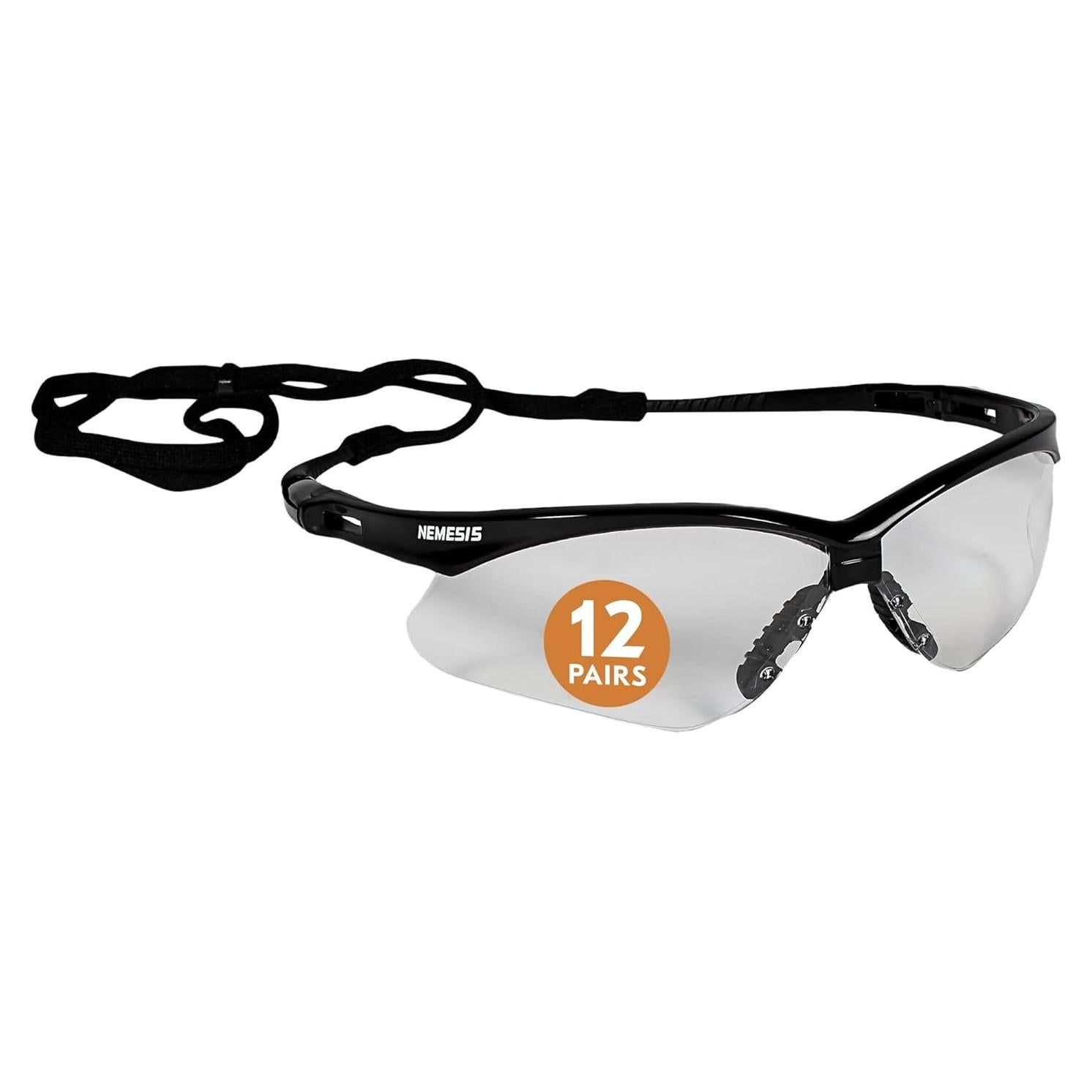 Gafas de Seguridad KleenGuard V30 Nemesis, Lentes Claros, 12 Pares