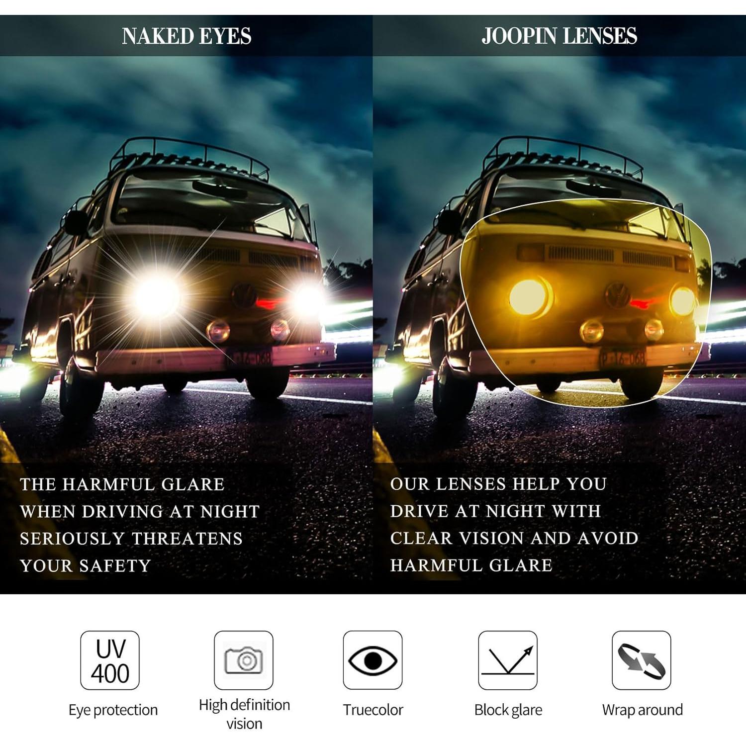 Gafas de Sol Joopin Cuadradas Polarizadas UV400 Unisex