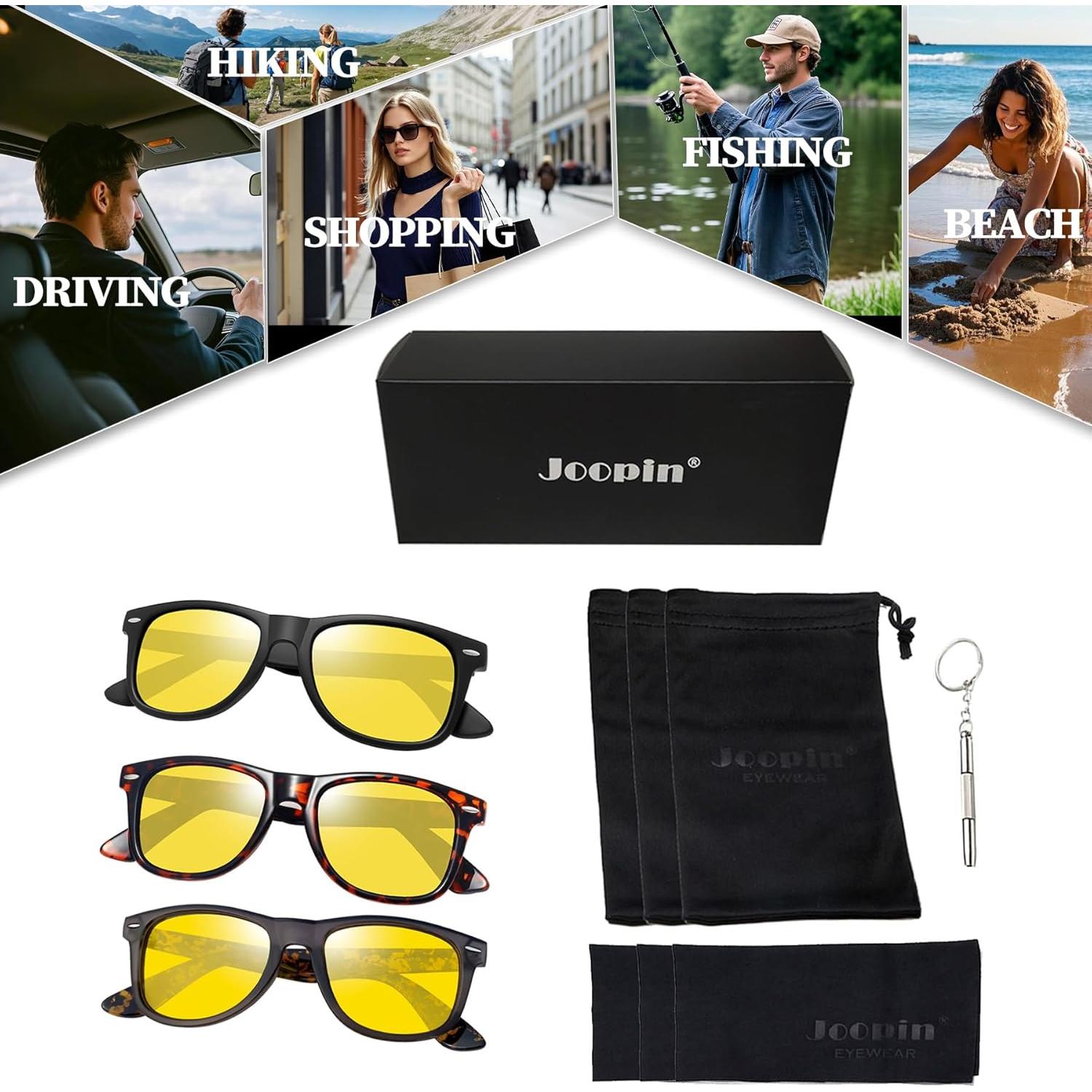 Gafas de Sol Joopin Cuadradas Polarizadas UV400 Unisex