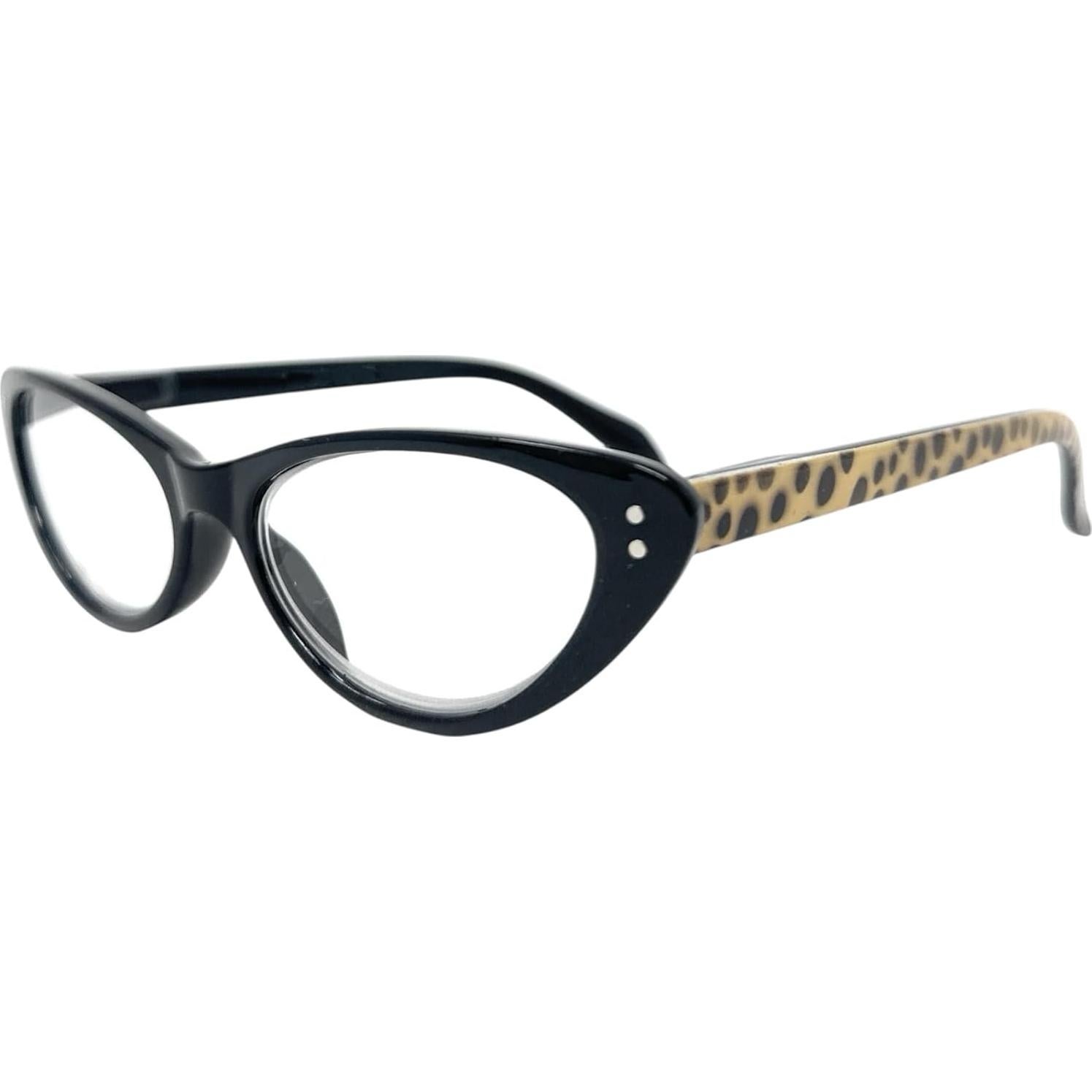 Gafas de Lectura Cat-Eye Audrey para Mujeres 2.25x - Negro Medianoche