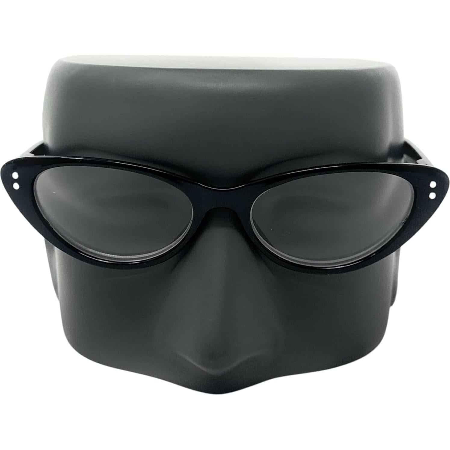 Gafas de Lectura Cat-Eye Audrey para Mujeres 2.25x - Negro Medianoche