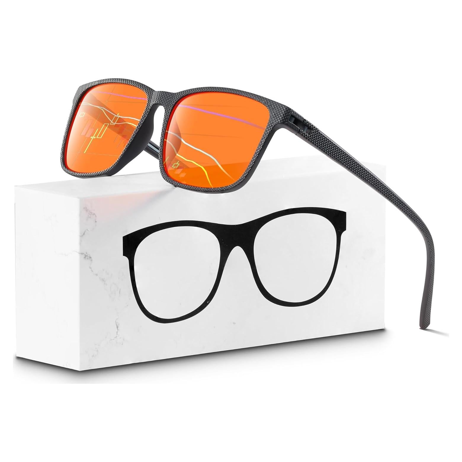 Gafas bloqueadoras de luz azul 99% para adultos unisex - Marco ligero