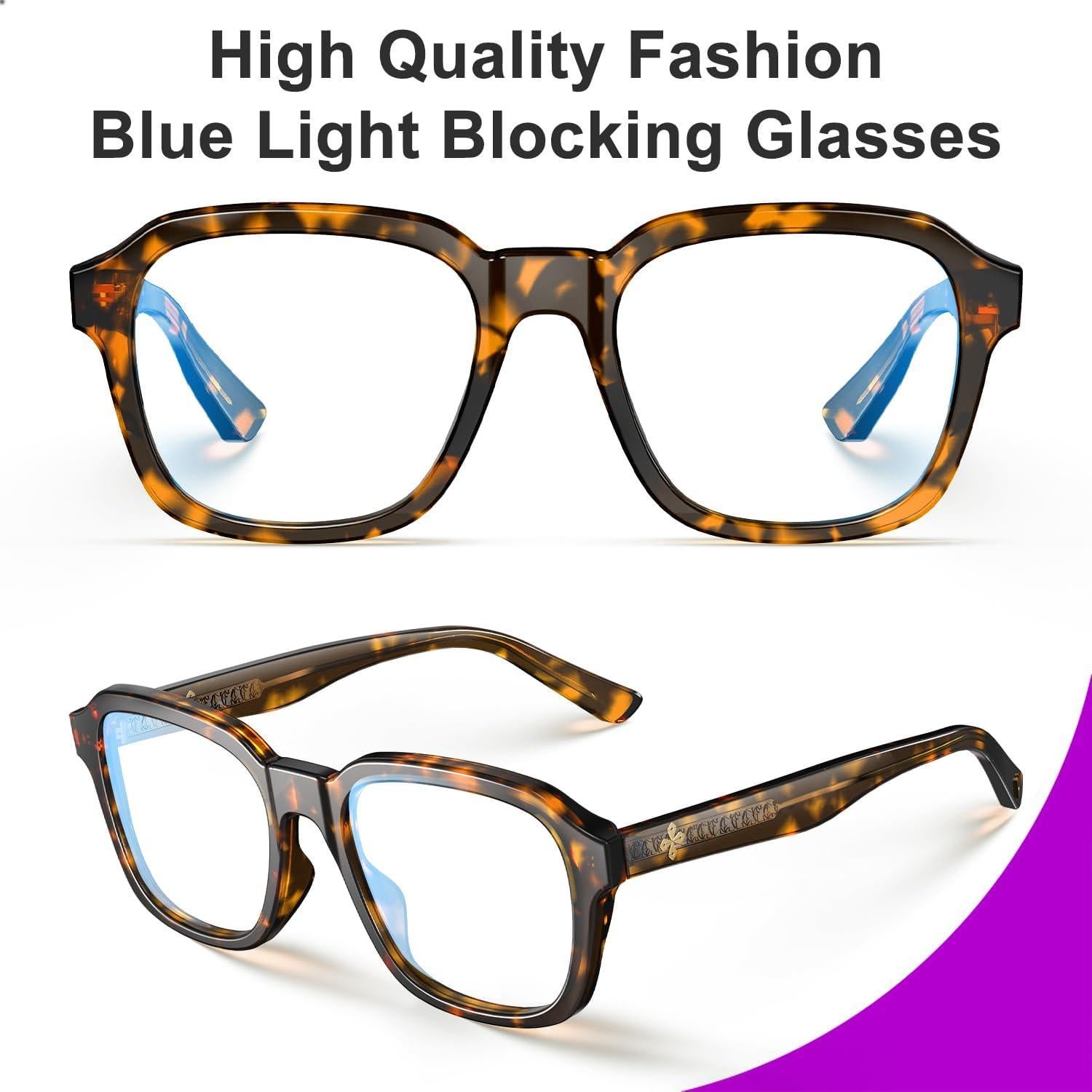 Gafas de Bloqueo de Luz Azul VISOONE Bennett Unisex 15.19x5.79cm