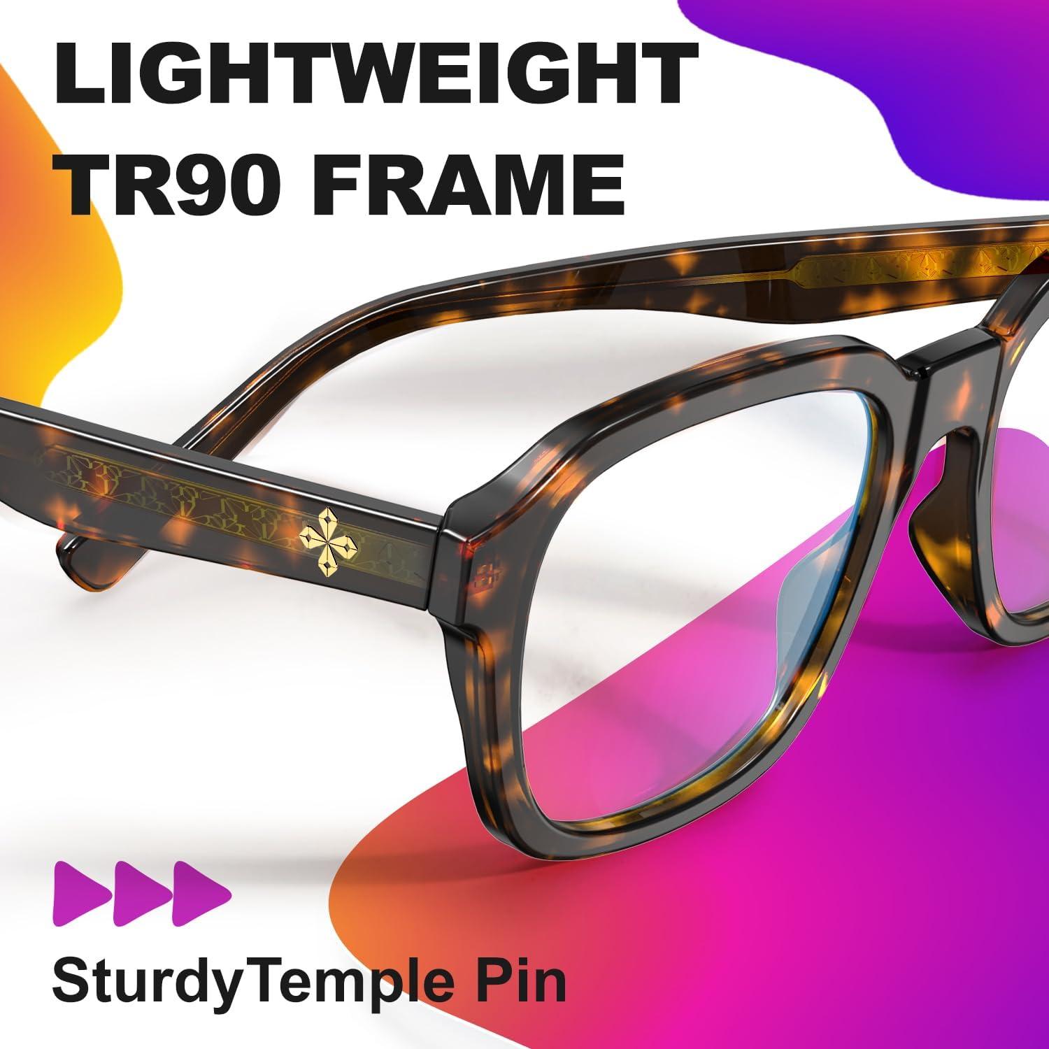 Gafas de Bloqueo de Luz Azul VISOONE Bennett Unisex 15.19x5.79cm