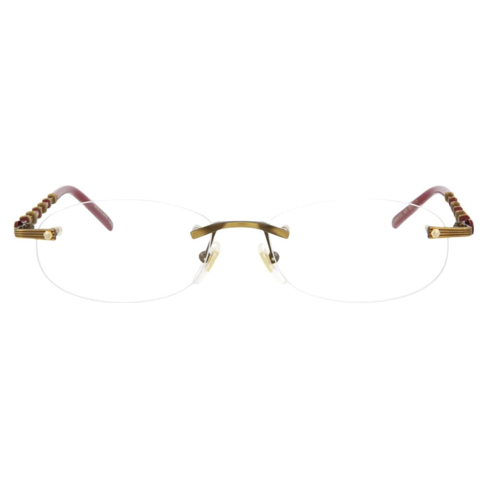 Gafas Ópticas Gucci GG0857OJ Doradas Transparentes 31mm