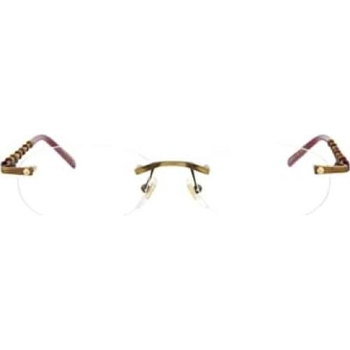 Gafas Ópticas Gucci GG0857OJ Doradas Transparentes 31mm