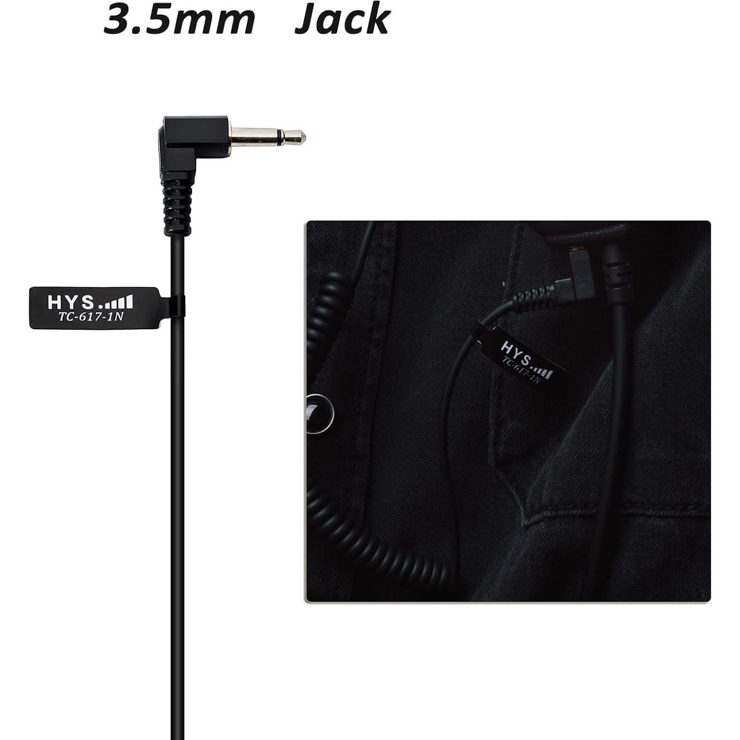 Auricular HYS TC-617-1N Solo Escucha 3.5mm con Moldes Medianos